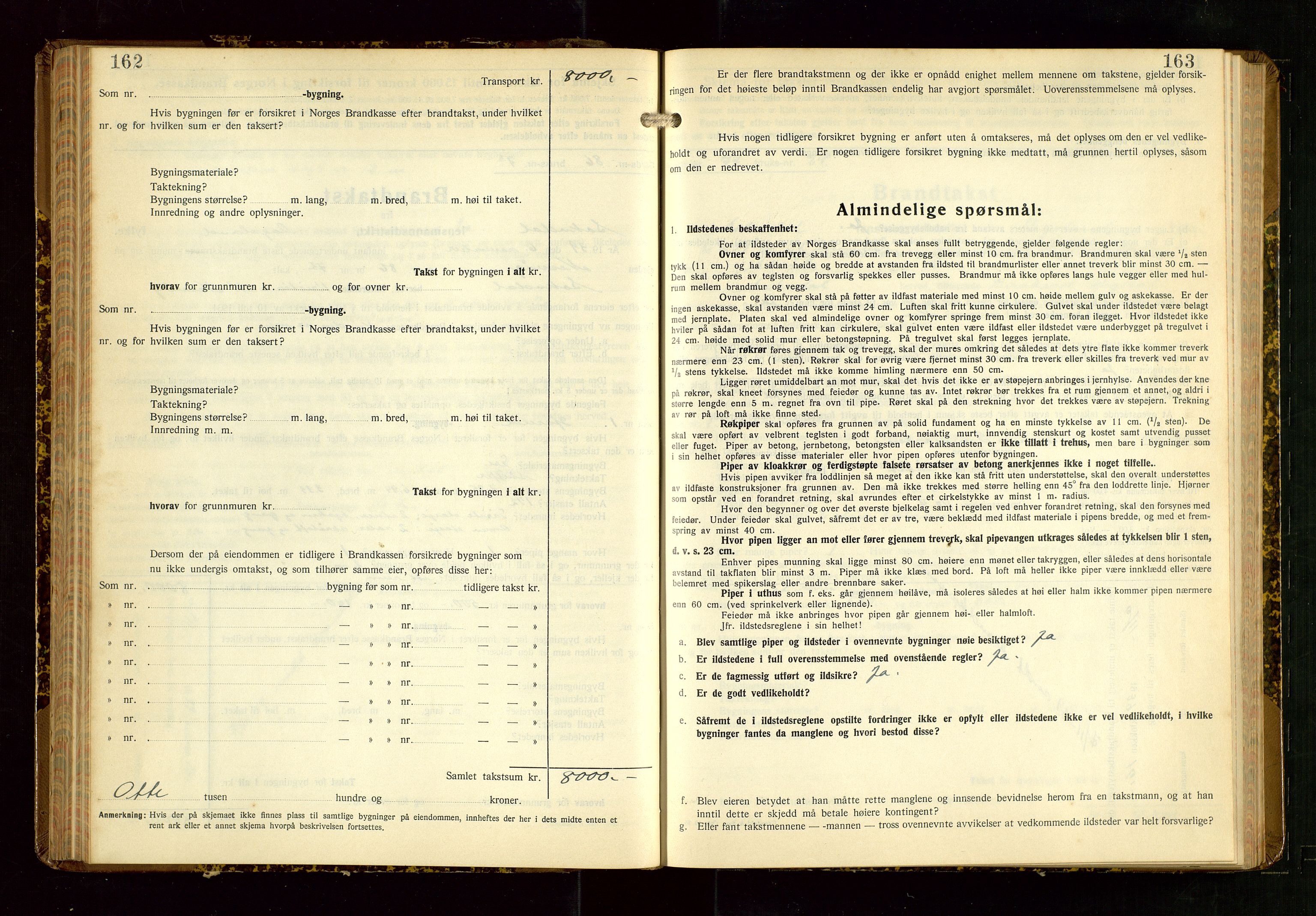 Sokndal lensmannskontor, AV/SAST-A-100417/Gob/L0008: "Brandtakst-Protokoll", 1937-1955, p. 162-163