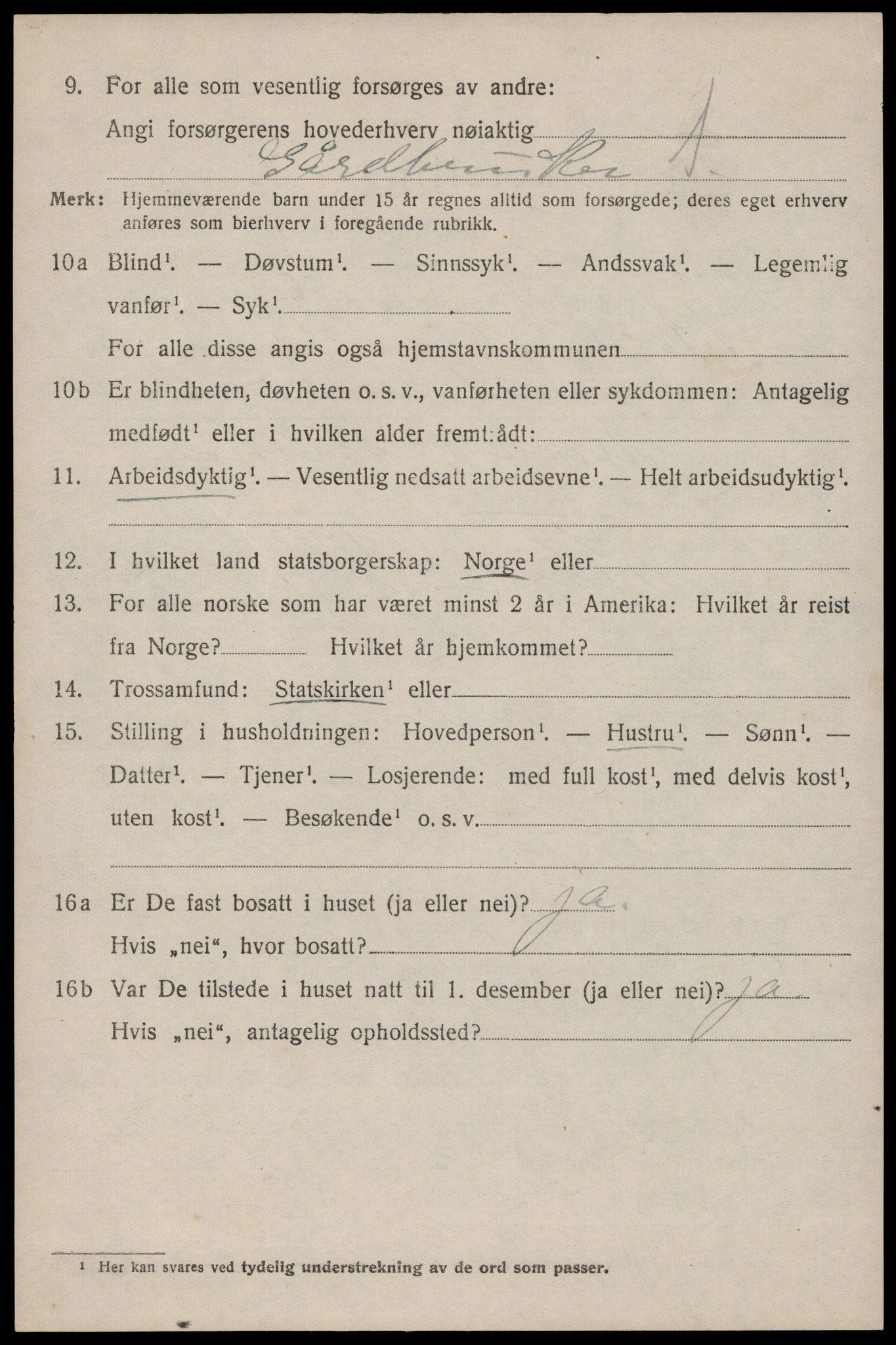 SAST, 1920 census for Høyland, 1920, p. 7827