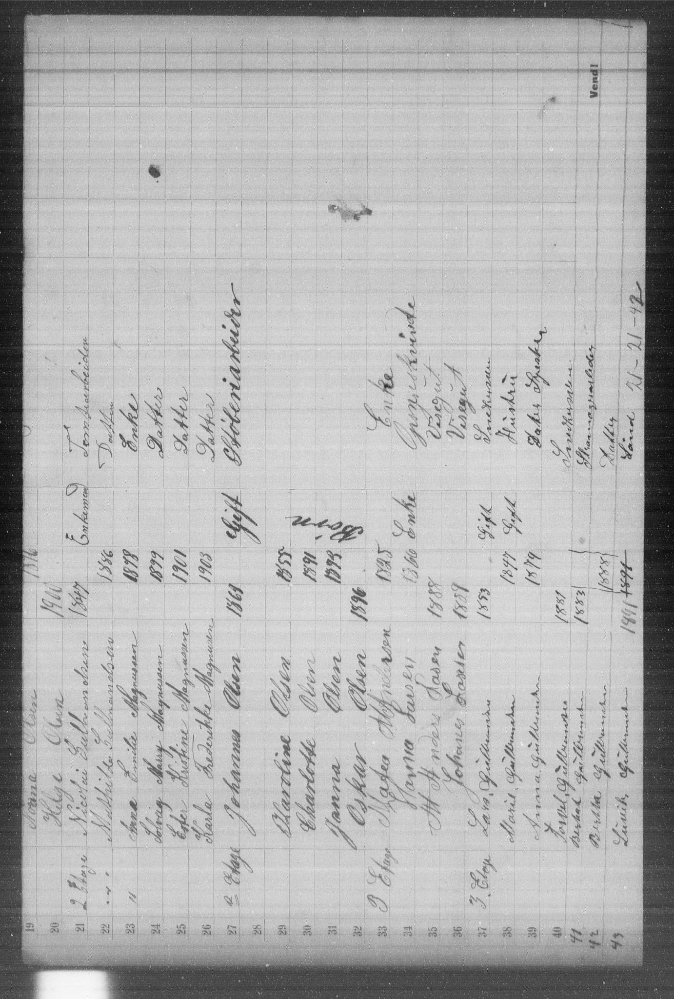 OBA, Municipal Census 1903 for Kristiania, 1903, p. 1693