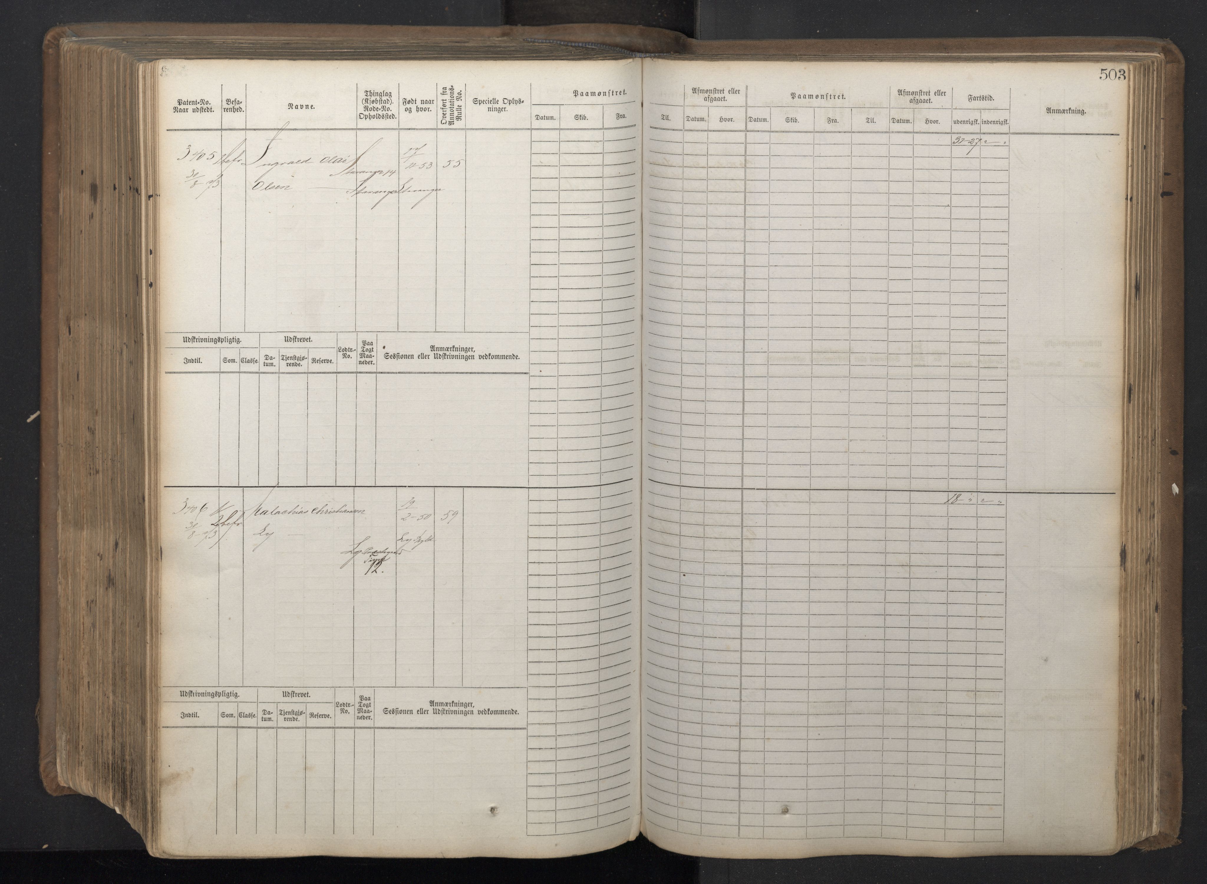 Stavanger sjømannskontor, AV/SAST-A-102006/F/Fb/Fbb/L0018: Sjøfartshovedrulle patnentnr. 2402-3602 (dublett), 1869, p. 507