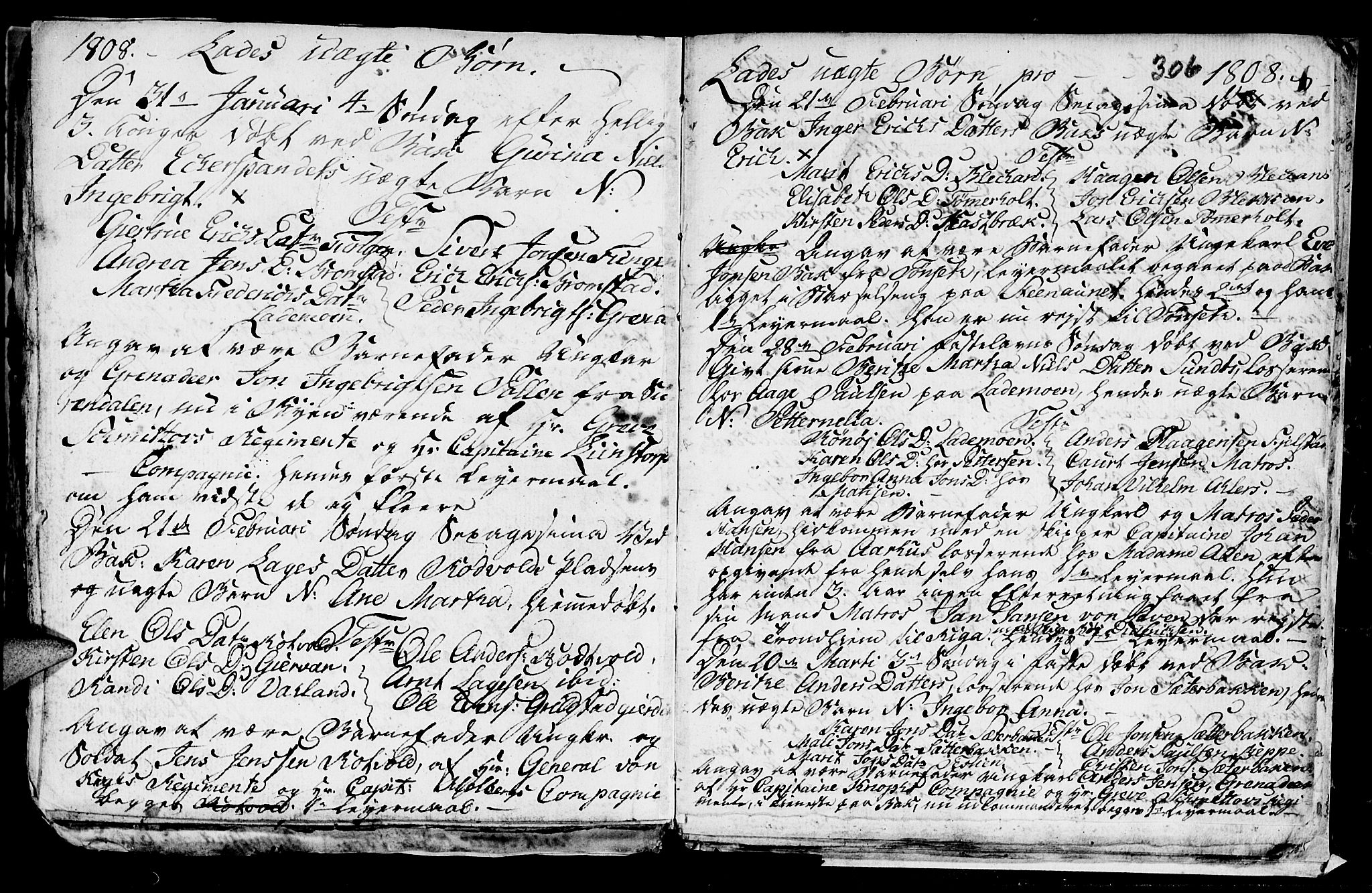 Ministerialprotokoller, klokkerbøker og fødselsregistre - Sør-Trøndelag, SAT/A-1456/606/L0305: Parish register (copy) no. 606C01, 1757-1819, p. 306