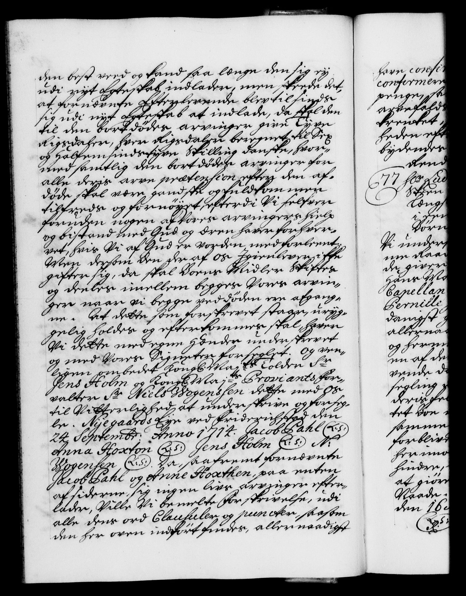 Danske Kanselli 1572-1799, AV/RA-EA-3023/F/Fc/Fca/Fcaa/L0022: Norske registre, 1716-1719, p. 40b