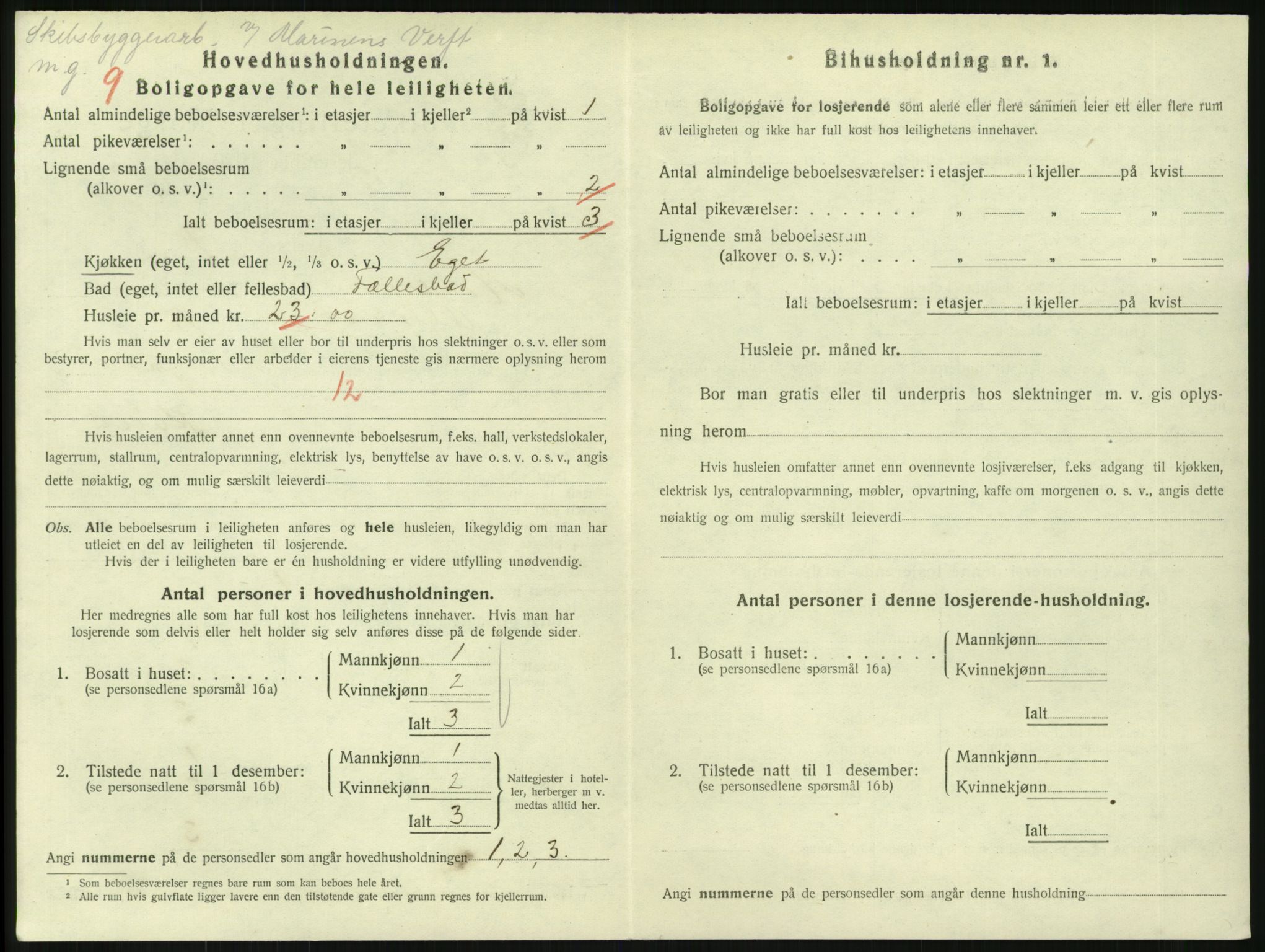SAKO, 1920 census for Horten, 1920, p. 3938