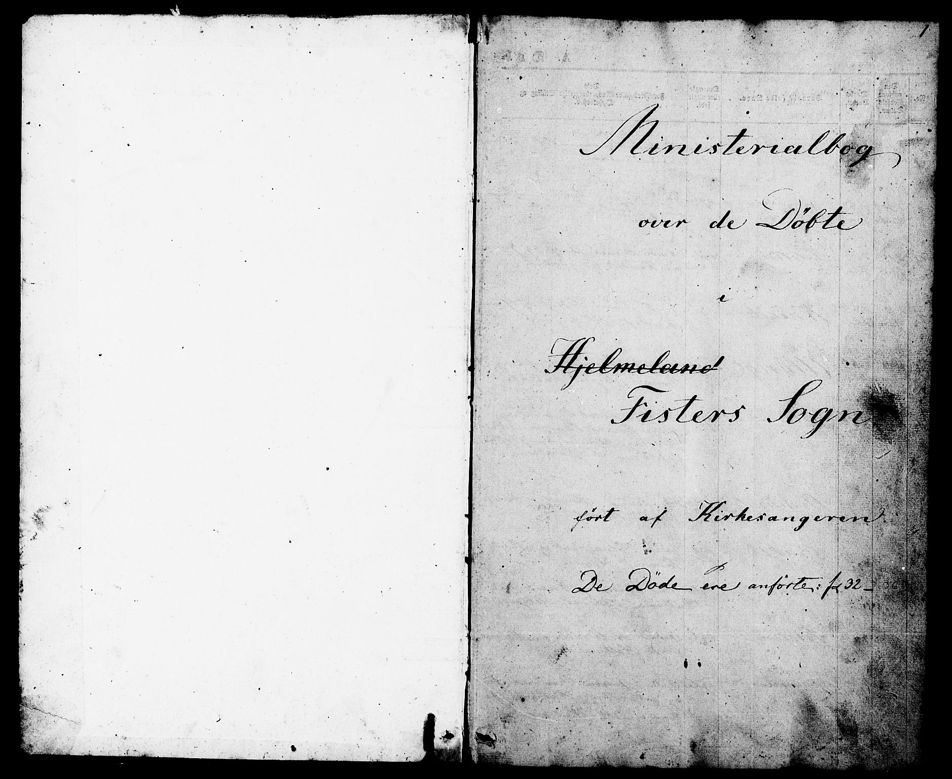 Hjelmeland sokneprestkontor, SAST/A-101843/01/V/L0005: Parish register (copy) no. B 5, 1853-1892, p. 1