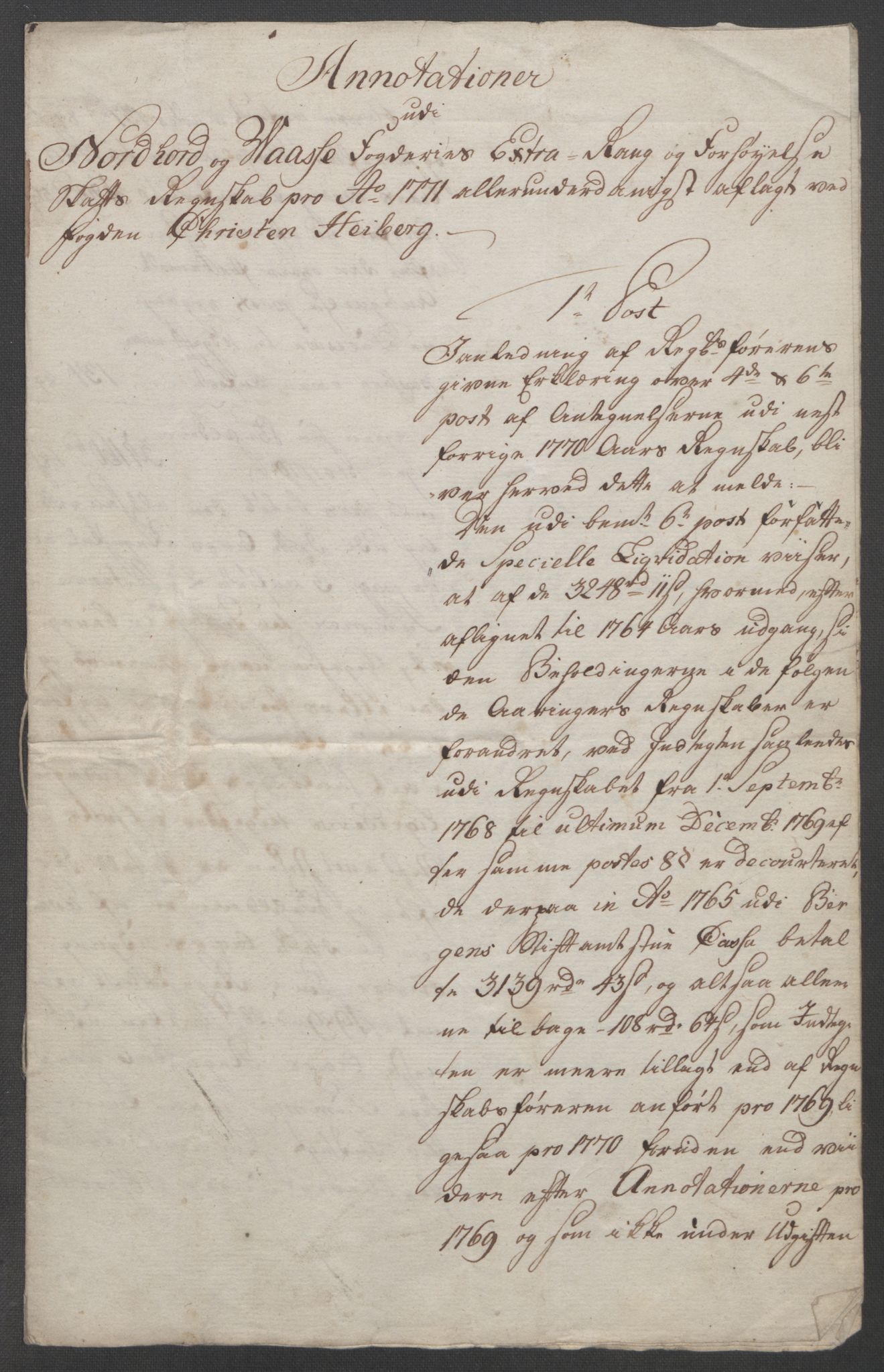 Rentekammeret inntil 1814, Reviderte regnskaper, Fogderegnskap, RA/EA-4092/R51/L3303: Ekstraskatten Nordhordland og Voss, 1762-1772, p. 671