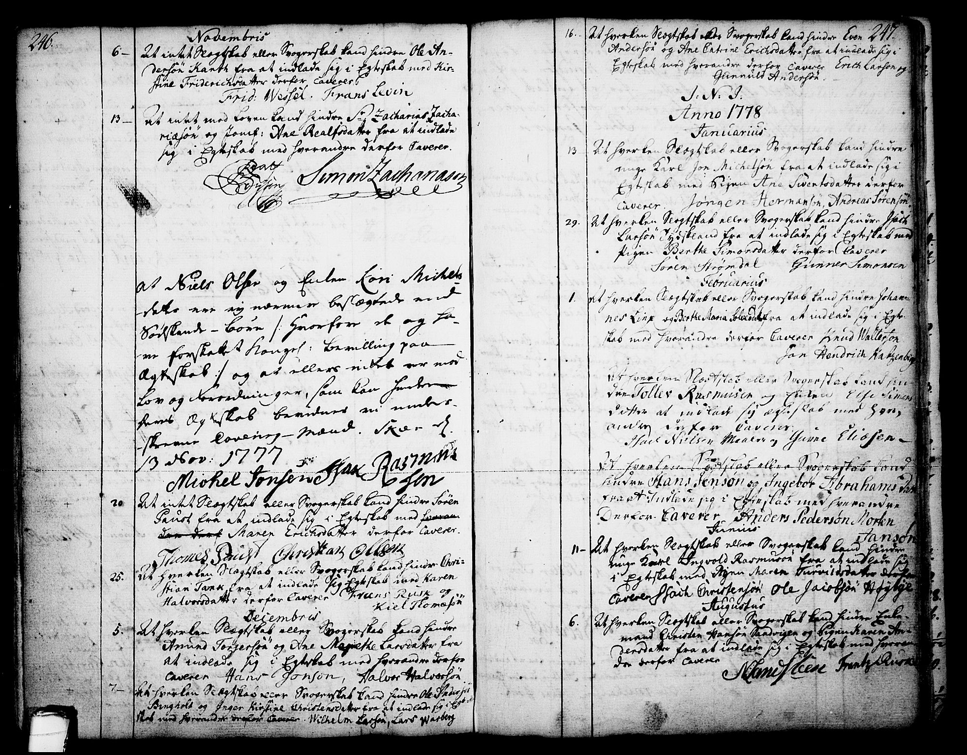 Skien kirkebøker, SAKO/A-302/F/Fa/L0003: Parish register (official) no. 3, 1755-1791, p. 246-247