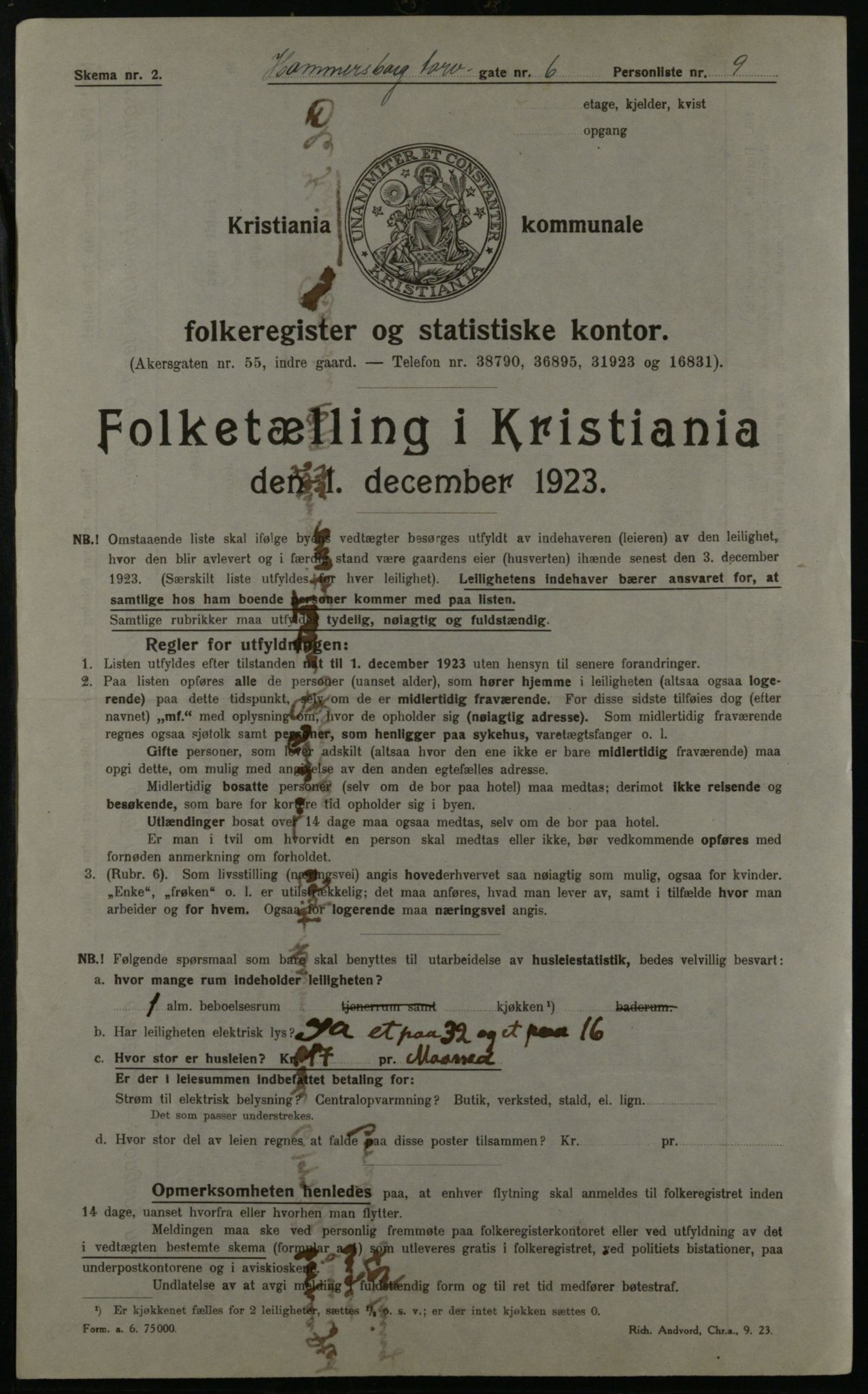 OBA, Municipal Census 1923 for Kristiania, 1923, p. 38635