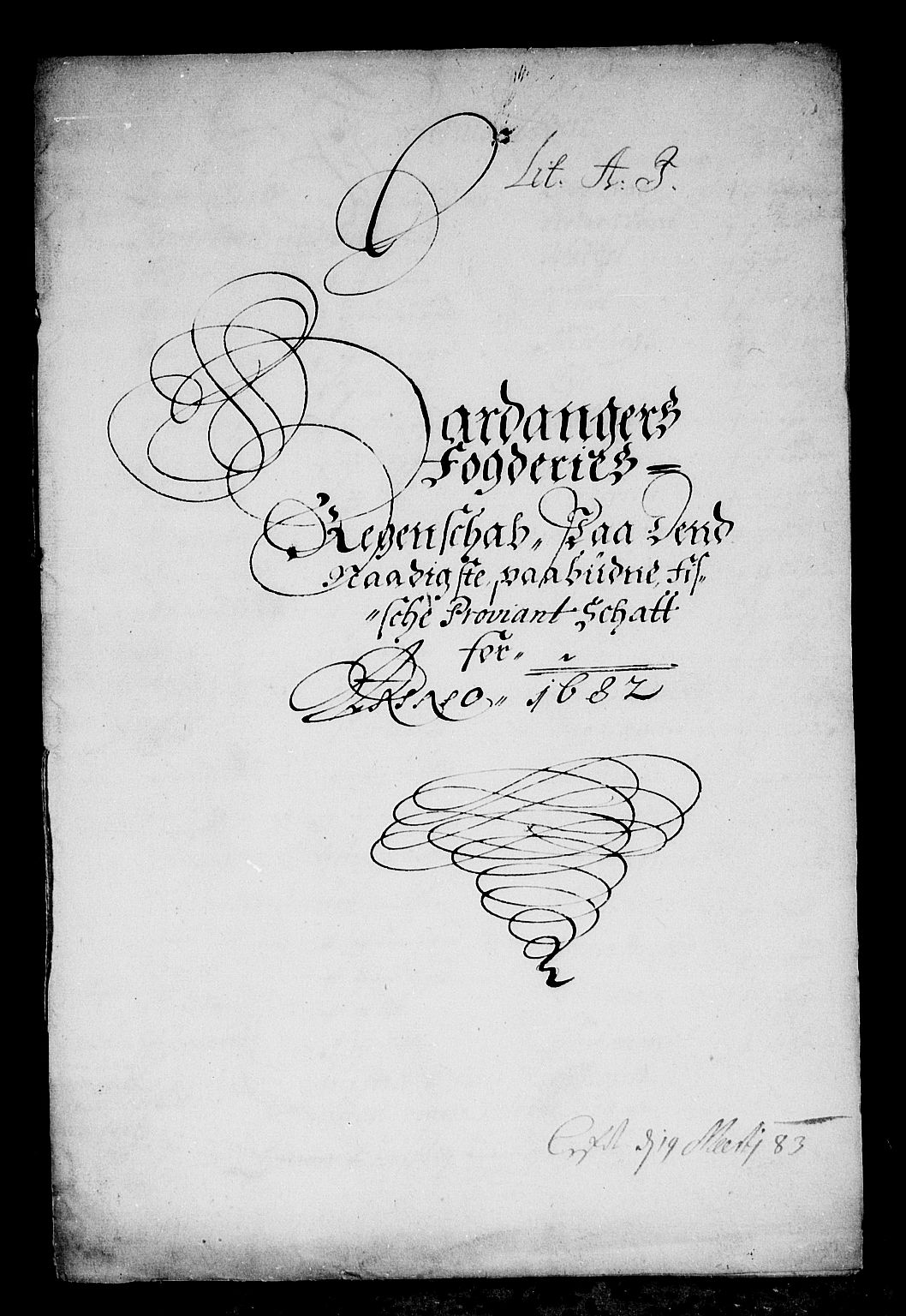 Rentekammeret inntil 1814, Reviderte regnskaper, Stiftamtstueregnskaper, Bergen stiftamt, AV/RA-EA-6043/R/Rc/L0064: Bergen stiftamt, 1682