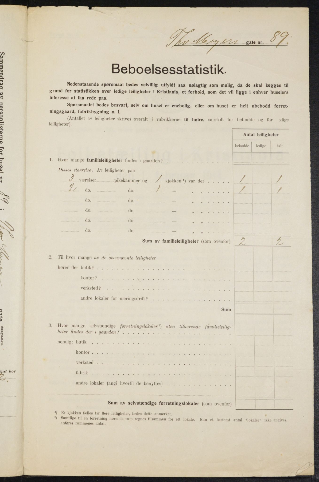 OBA, Municipal Census 1914 for Kristiania, 1914, p. 112226