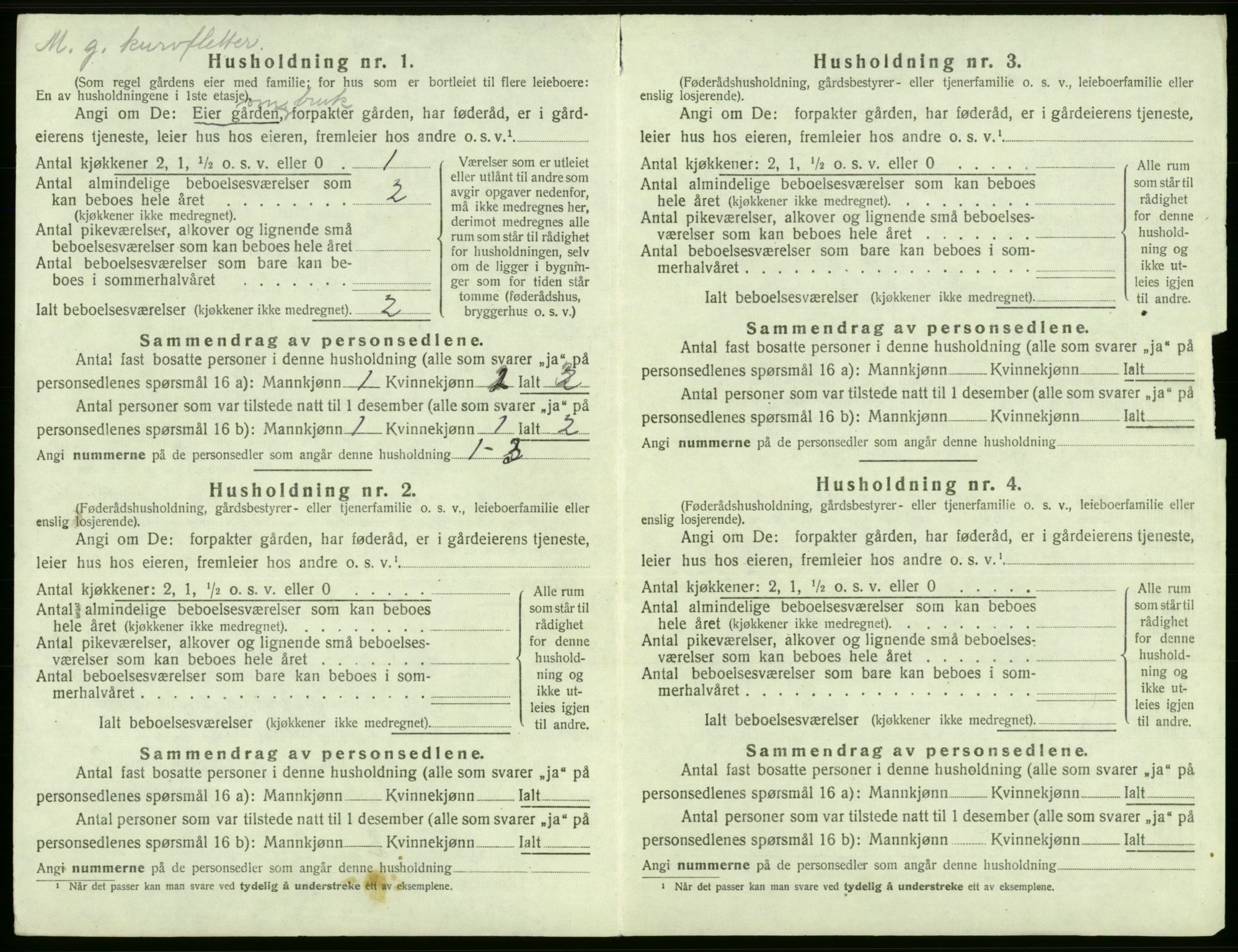 SAB, 1920 census for Jondal, 1920, p. 603