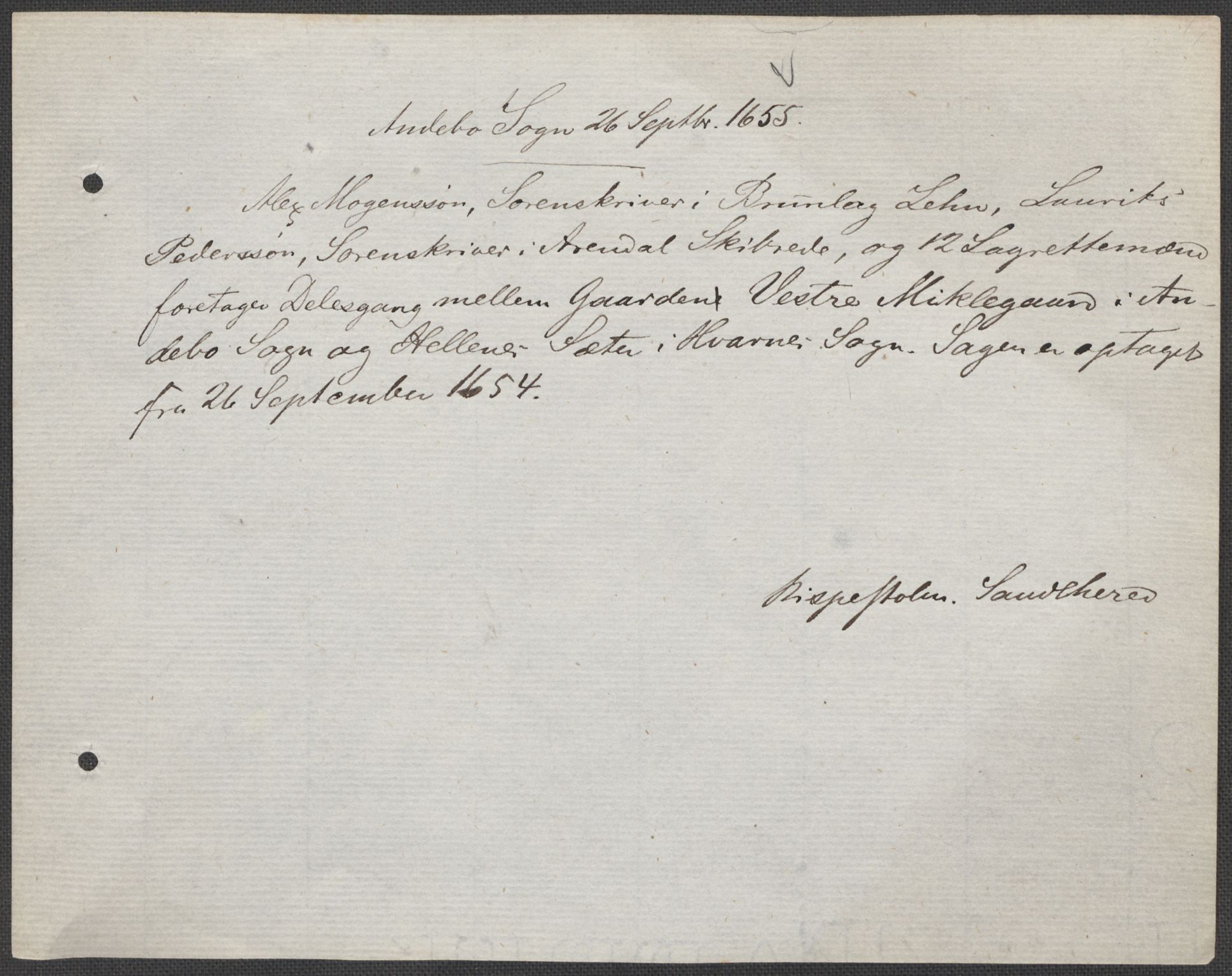 Riksarkivets diplomsamling, AV/RA-EA-5965/F15/L0023: Prestearkiv - Vestfold, 1582-1820, p. 192