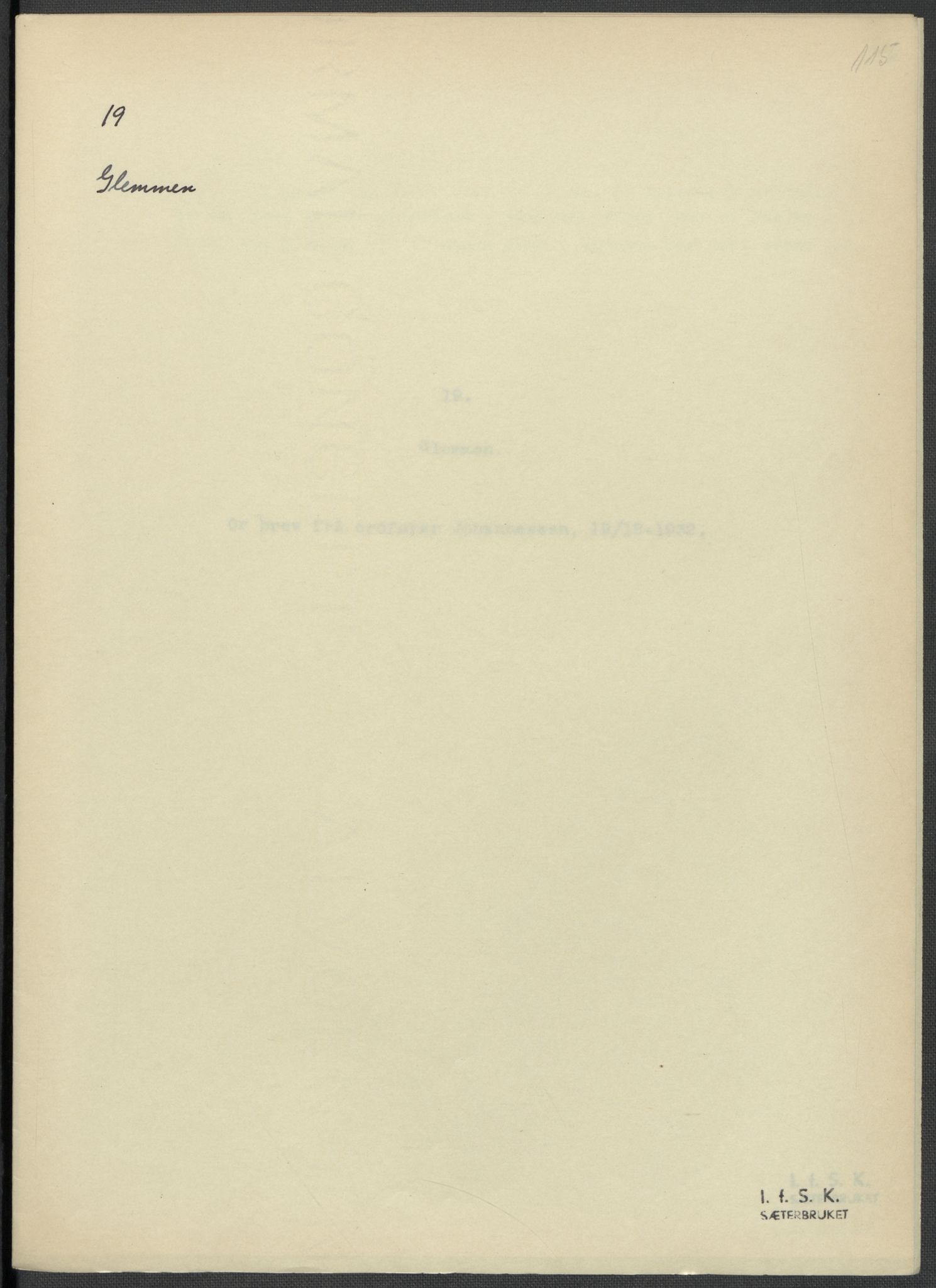 Instituttet for sammenlignende kulturforskning, AV/RA-PA-0424/F/Fc/L0002/0001: Eske B2: / Østfold (perm I), 1932-1935, p. 115