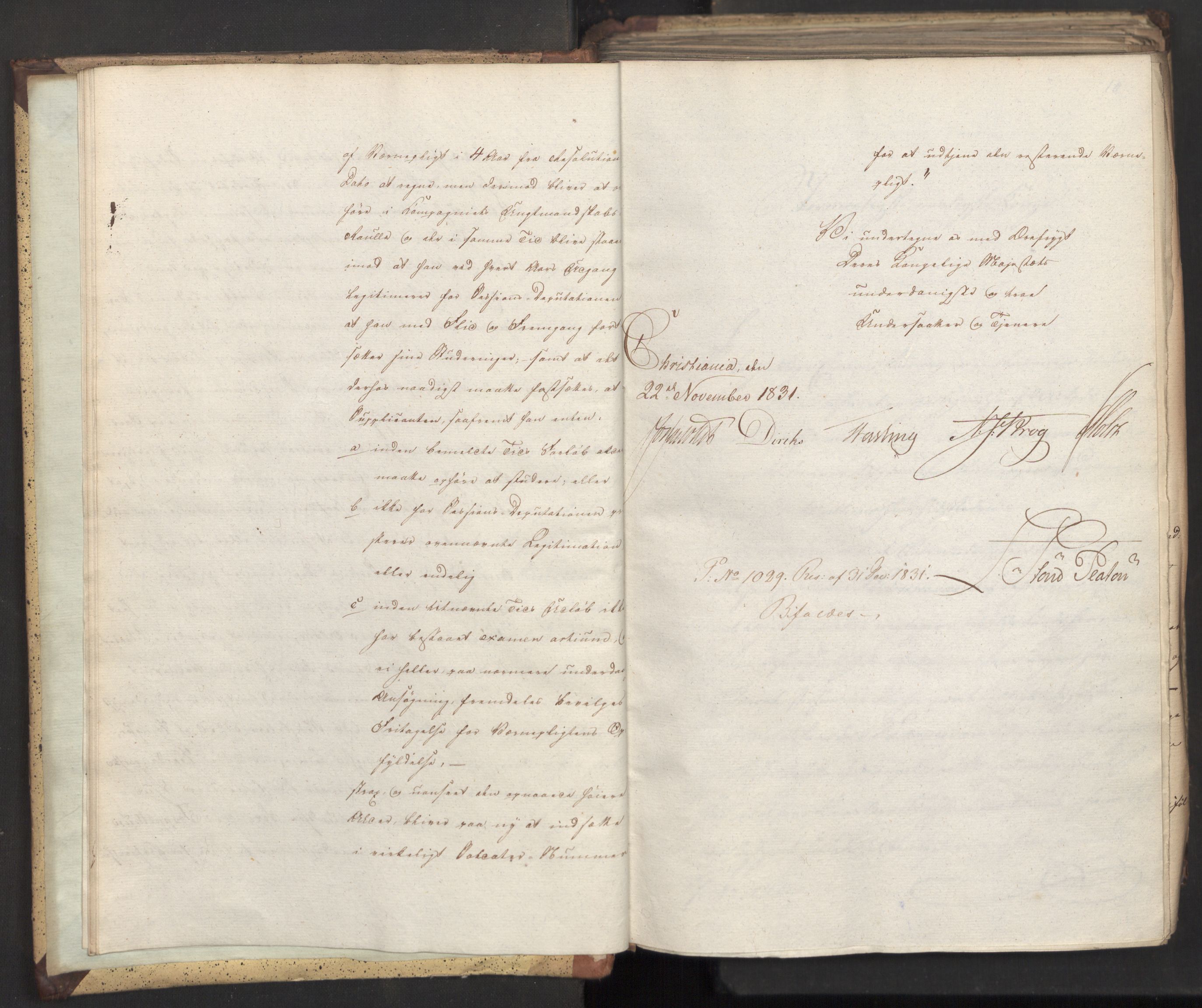 Statsrådsavdelingen i Stockholm, AV/RA-S-1003/D/Da/L0075: Regjeringsinnstillinger nr. 1840-1940, 1831, p. 11