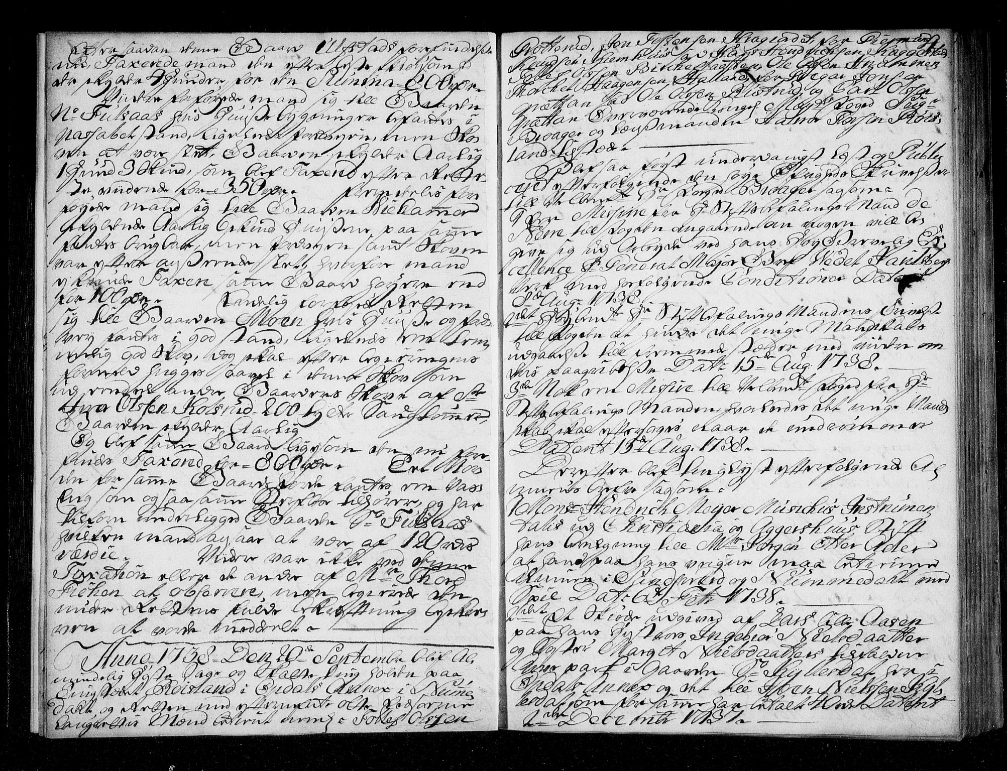 Numedal og Sandsvær sorenskriveri, AV/SAKO-A-128/F/Fa/Faa/L0067: Tingbok, 1738-1739, p. 4