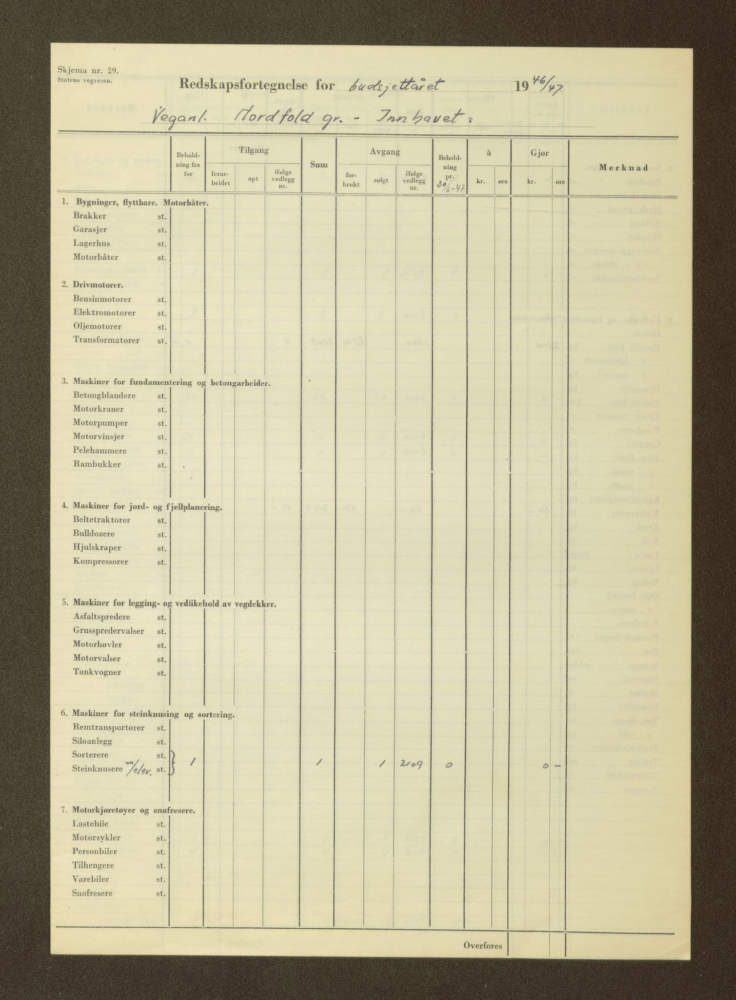 Nordland vegkontor, AV/SAT-A-4181/F/Fa/L0030: Hamarøy/Tysfjord, 1885-1948, p. 1584