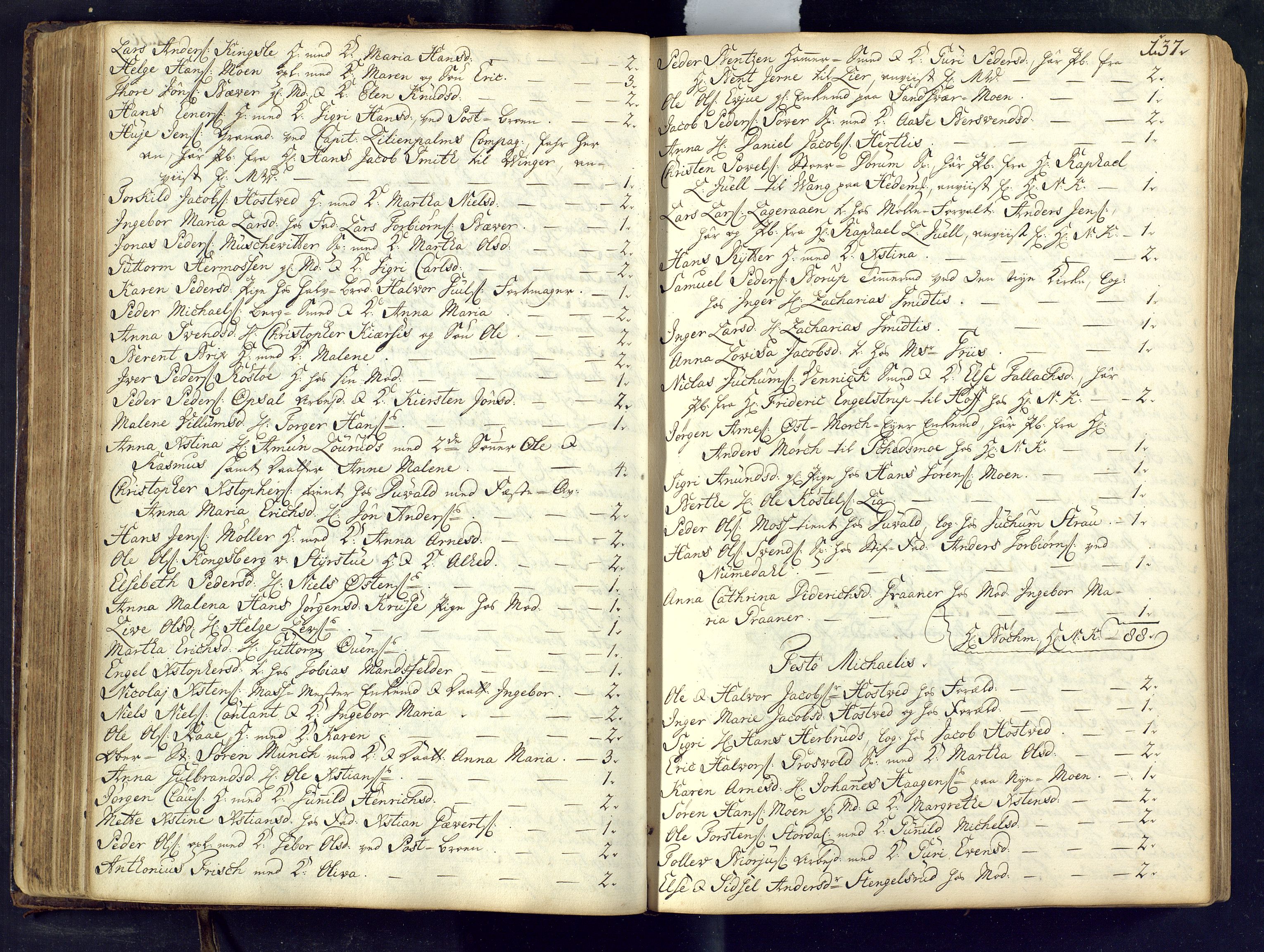 Kongsberg kirkebøker, AV/SAKO-A-22/M/Ma/L0002: Communicants register no. 2, 1739-1745, p. 137