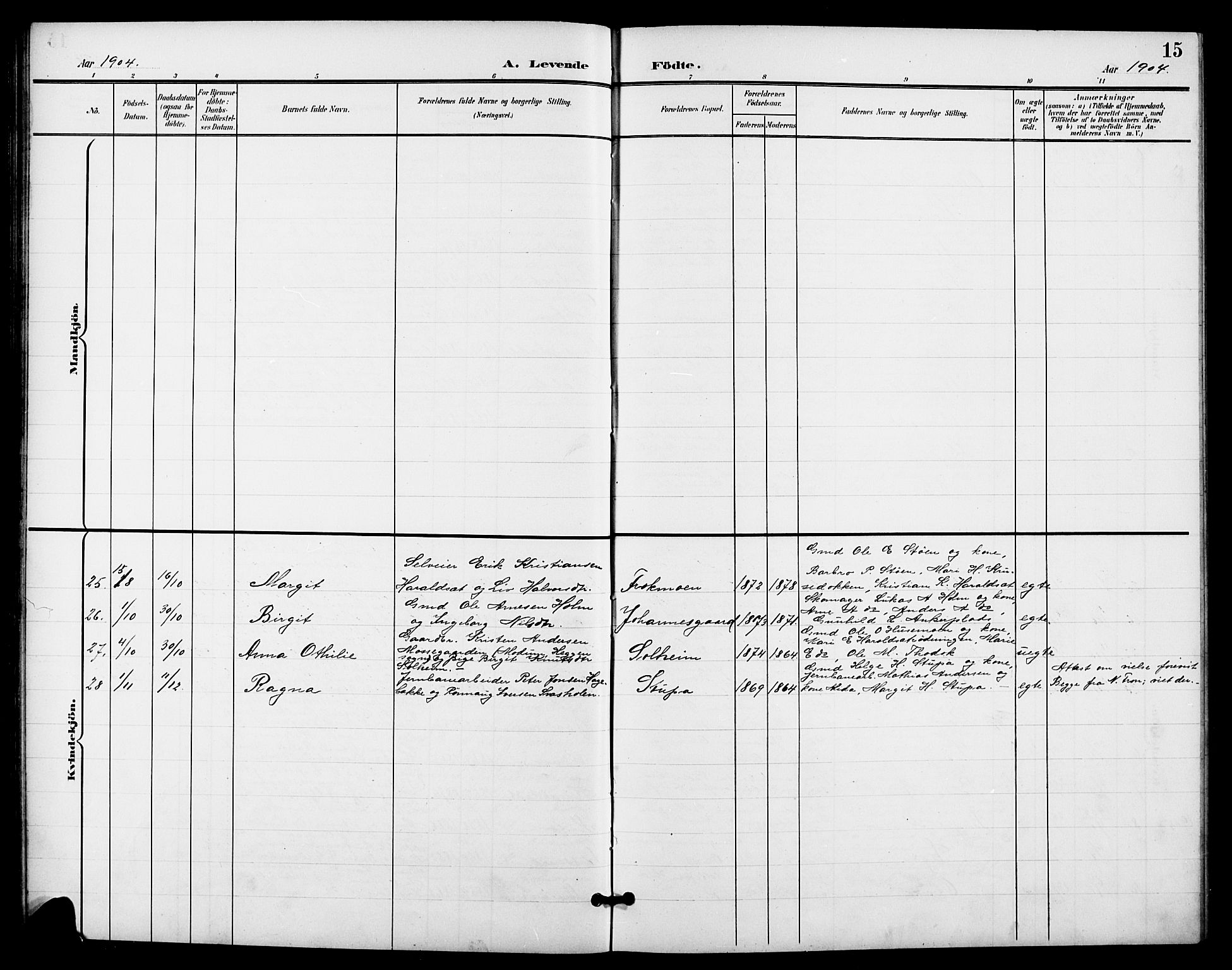 Nes kirkebøker, AV/SAKO-A-236/G/Ga/L0004: Parish register (copy) no. I 4, 1900-1925, p. 15