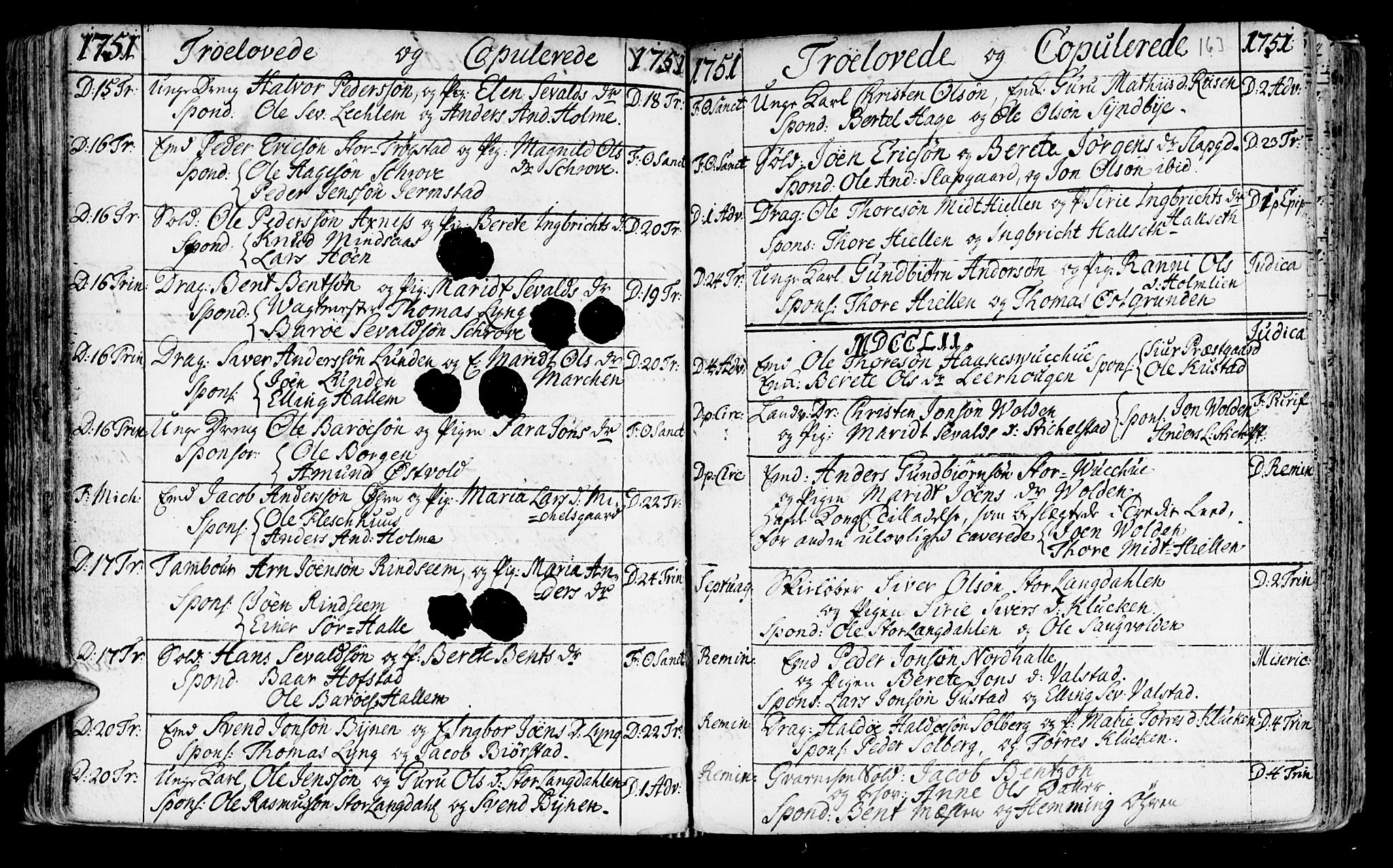 Ministerialprotokoller, klokkerbøker og fødselsregistre - Nord-Trøndelag, SAT/A-1458/723/L0231: Parish register (official) no. 723A02, 1748-1780, p. 163