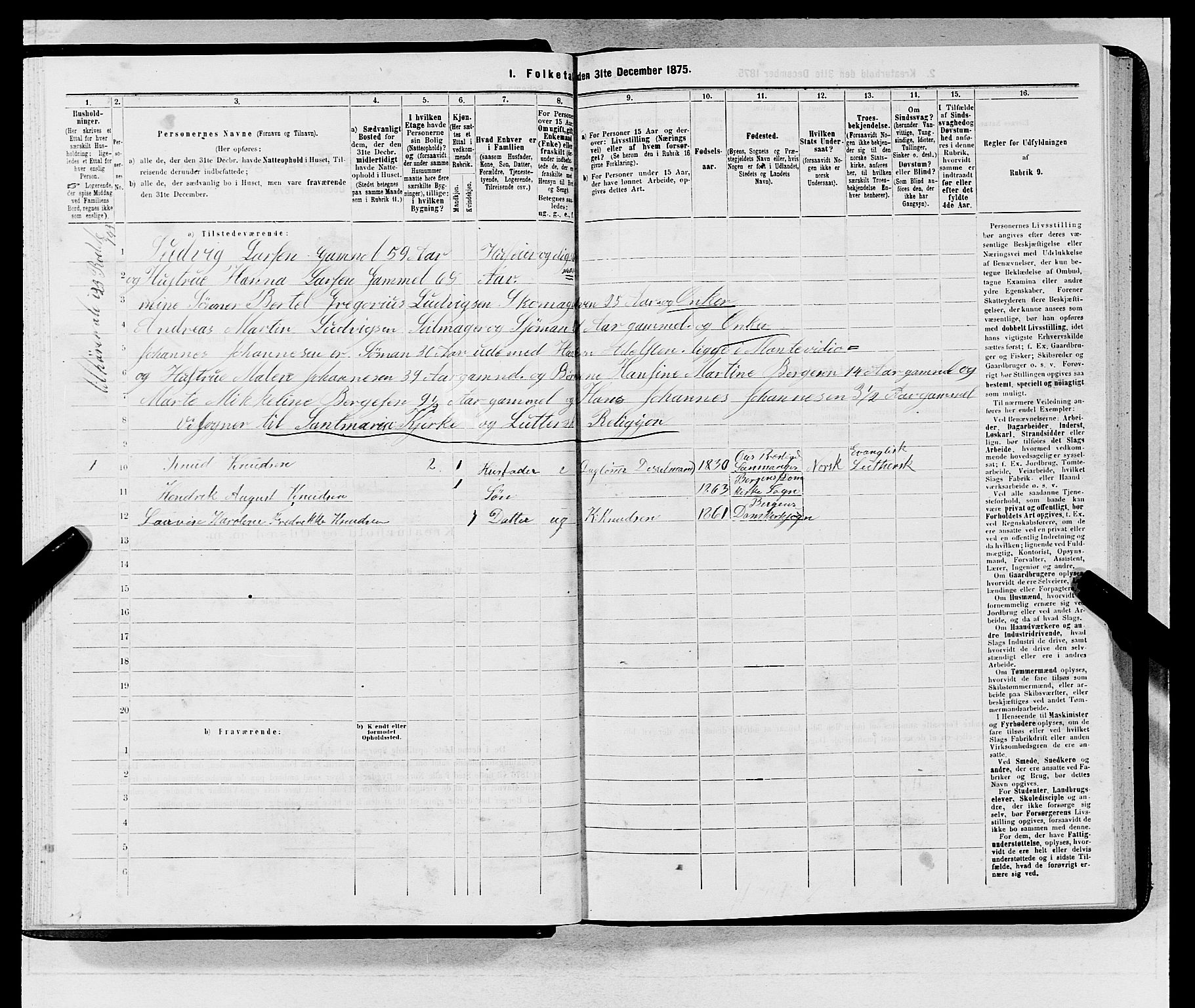 SAB, 1875 census for 1301 Bergen, 1875, p. 5505