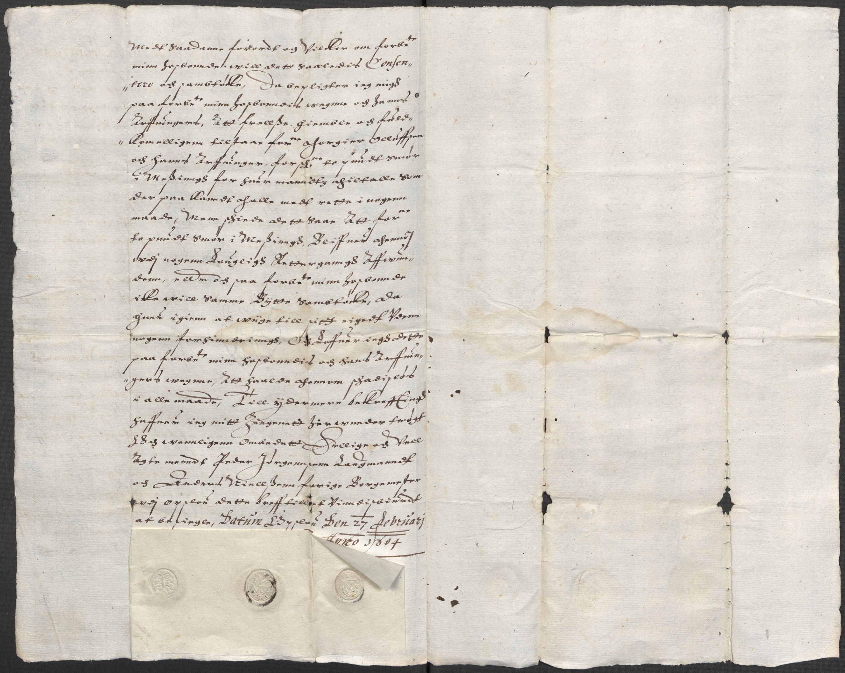 Riksarkivets diplomsamling, RA/EA-5965/F12/L0008: Pk. 8 (II), 1602-1704, p. 26