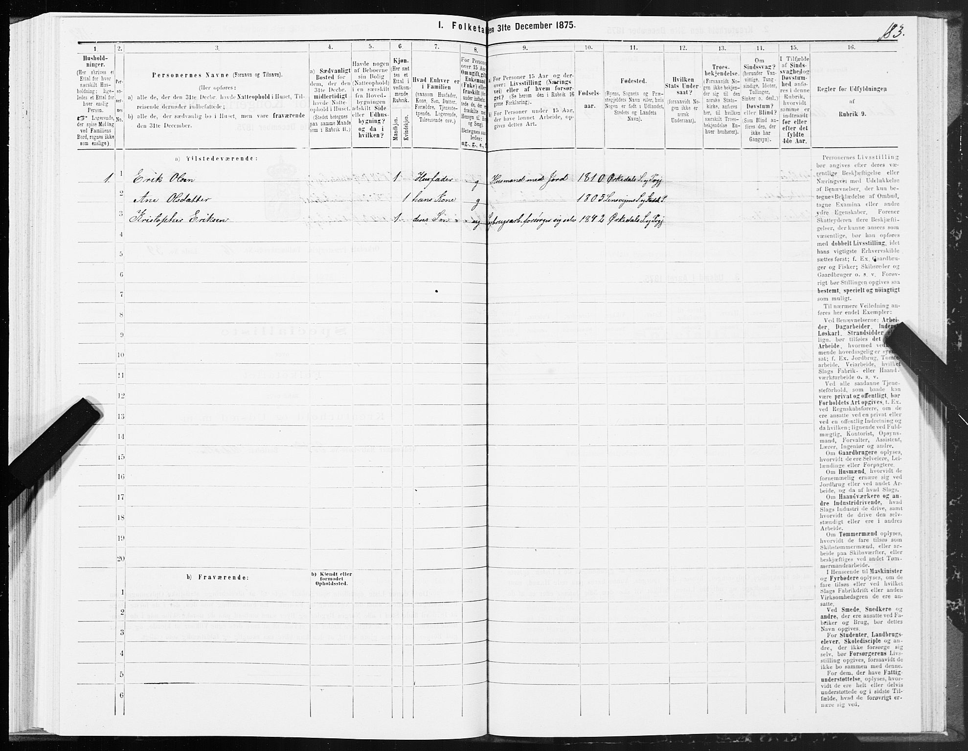 SAT, 1875 census for 1638P Orkdal, 1875, p. 8183