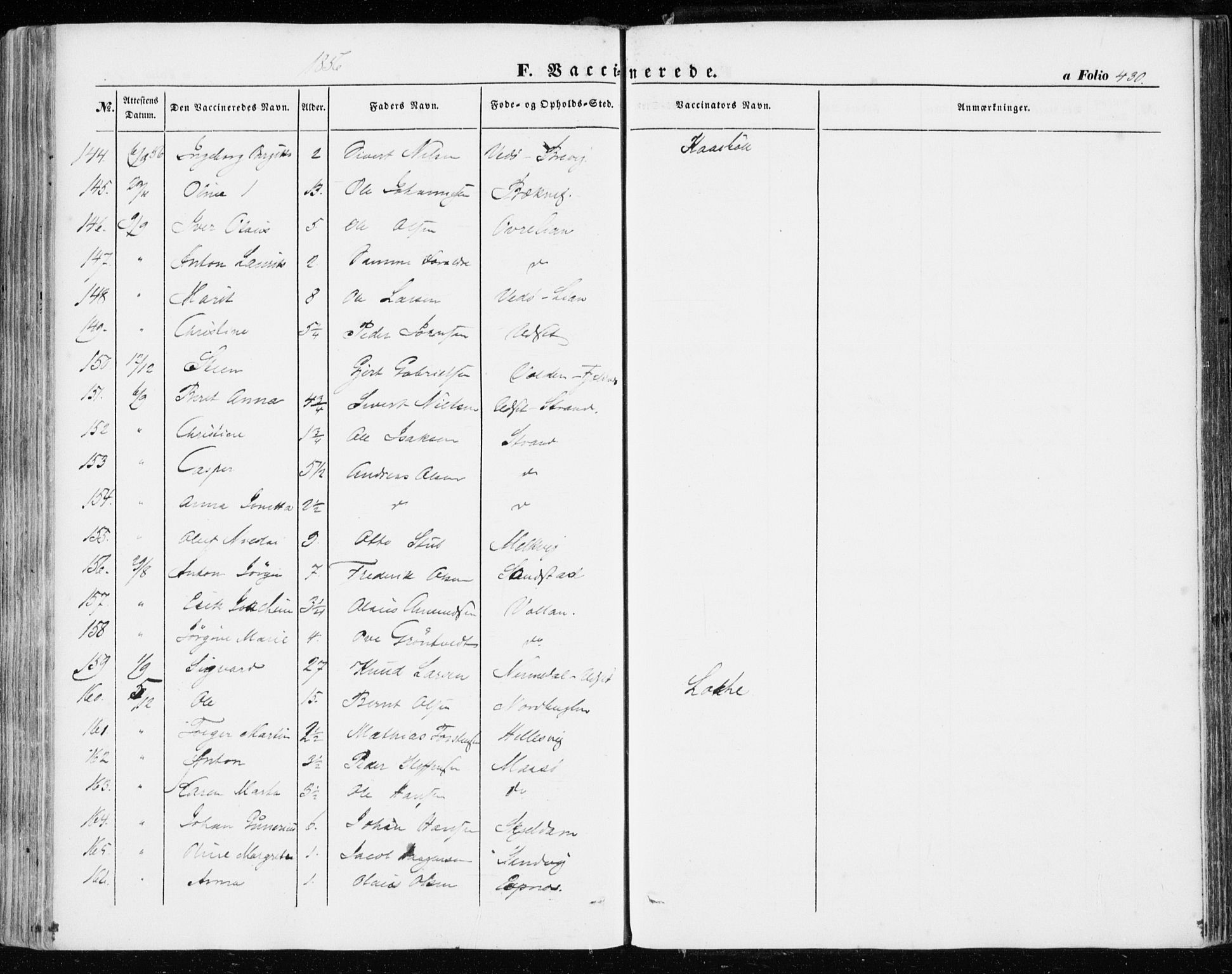 Ministerialprotokoller, klokkerbøker og fødselsregistre - Sør-Trøndelag, AV/SAT-A-1456/634/L0530: Parish register (official) no. 634A06, 1852-1860, p. 430