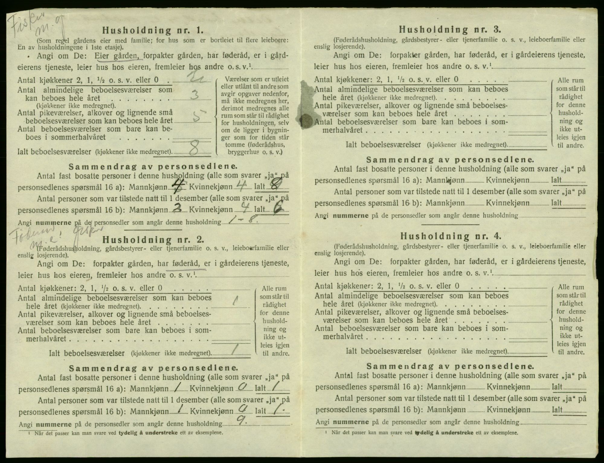 SAB, 1920 census for Austevoll, 1920, p. 370