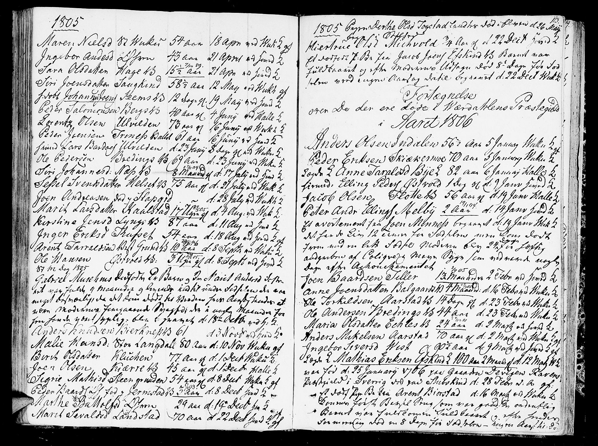 Ministerialprotokoller, klokkerbøker og fødselsregistre - Nord-Trøndelag, AV/SAT-A-1458/723/L0233: Parish register (official) no. 723A04, 1805-1816, p. 113