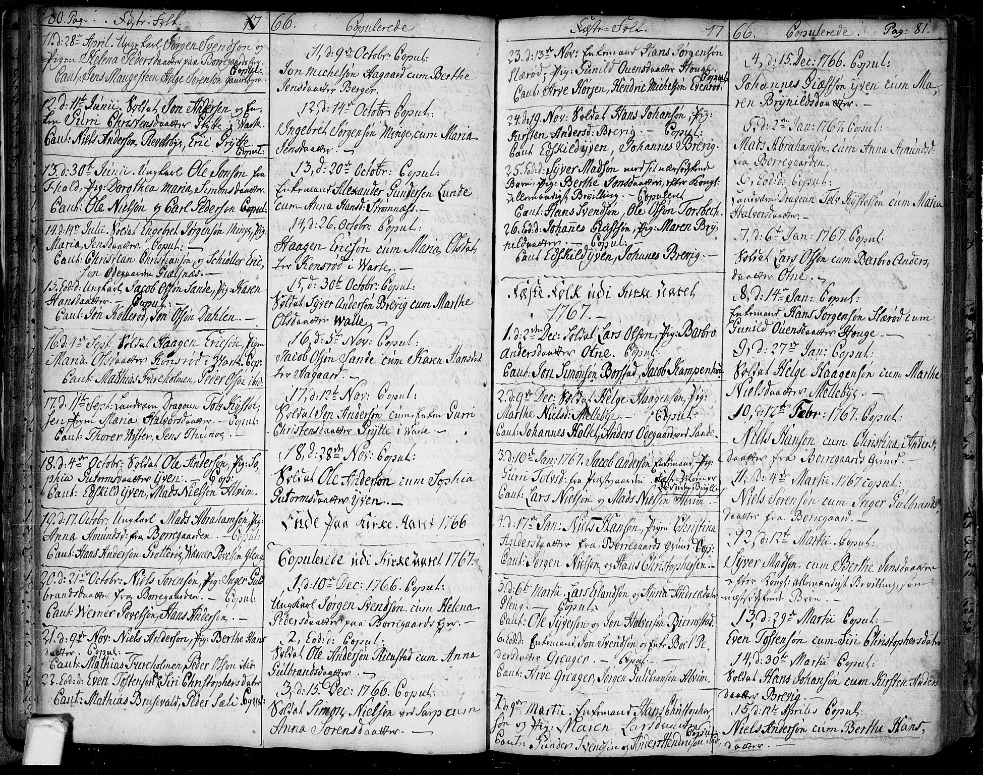Tune prestekontor Kirkebøker, AV/SAO-A-2007/F/Fa/L0002: Parish register (official) no. 2, 1758-1781, p. 80-81