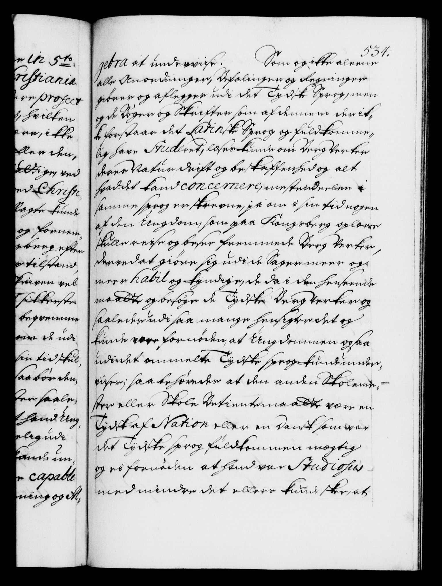 Danske Kanselli 1572-1799, AV/RA-EA-3023/F/Fc/Fca/Fcaa/L0022: Norske registre, 1716-1719, p. 534a