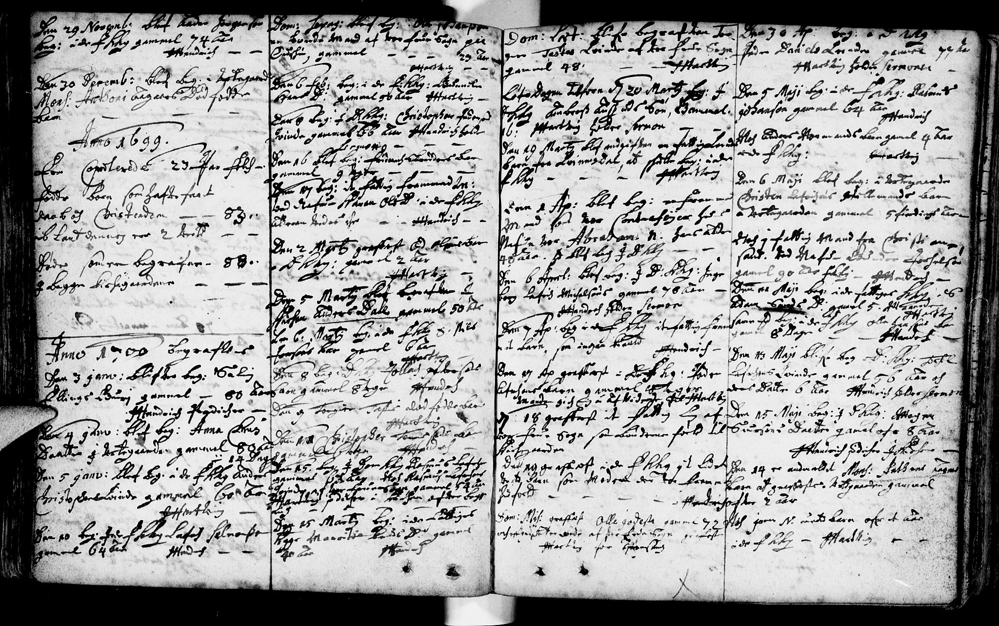 Domkirken sokneprestkontor, AV/SAST-A-101812/001/30/30BA/L0001: Parish register (official) no. A 1 /1, 1688-1727