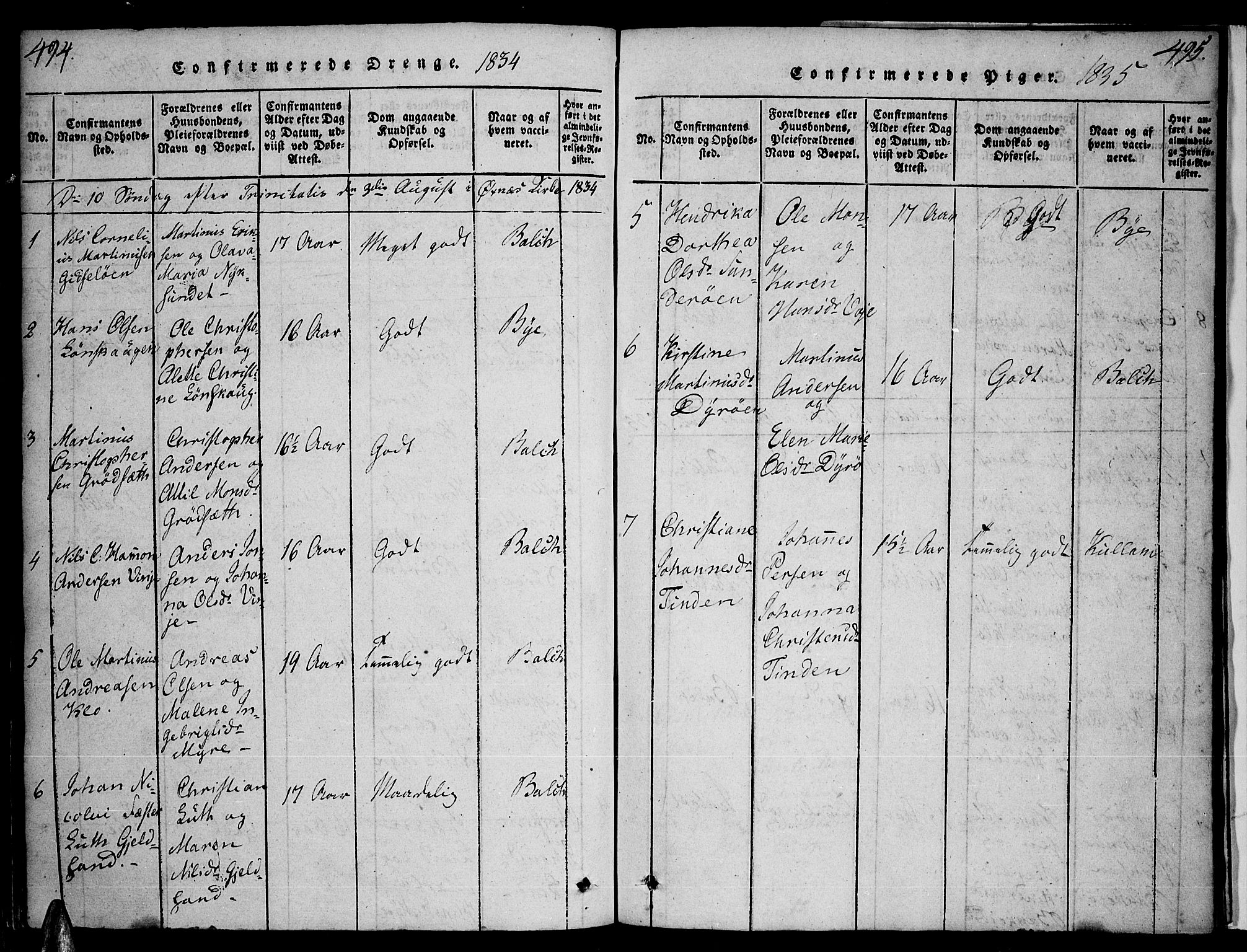 Ministerialprotokoller, klokkerbøker og fødselsregistre - Nordland, SAT/A-1459/893/L1331: Parish register (official) no. 893A04, 1820-1840, p. 494-495