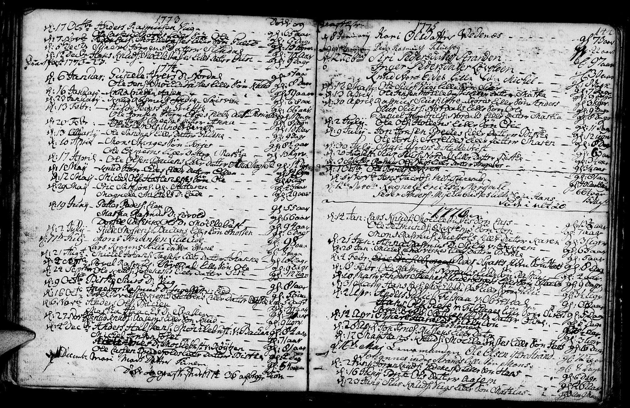 Ministerialprotokoller, klokkerbøker og fødselsregistre - Møre og Romsdal, SAT/A-1454/501/L0002: Parish register (official) no. 501A02, 1760-1816, p. 144