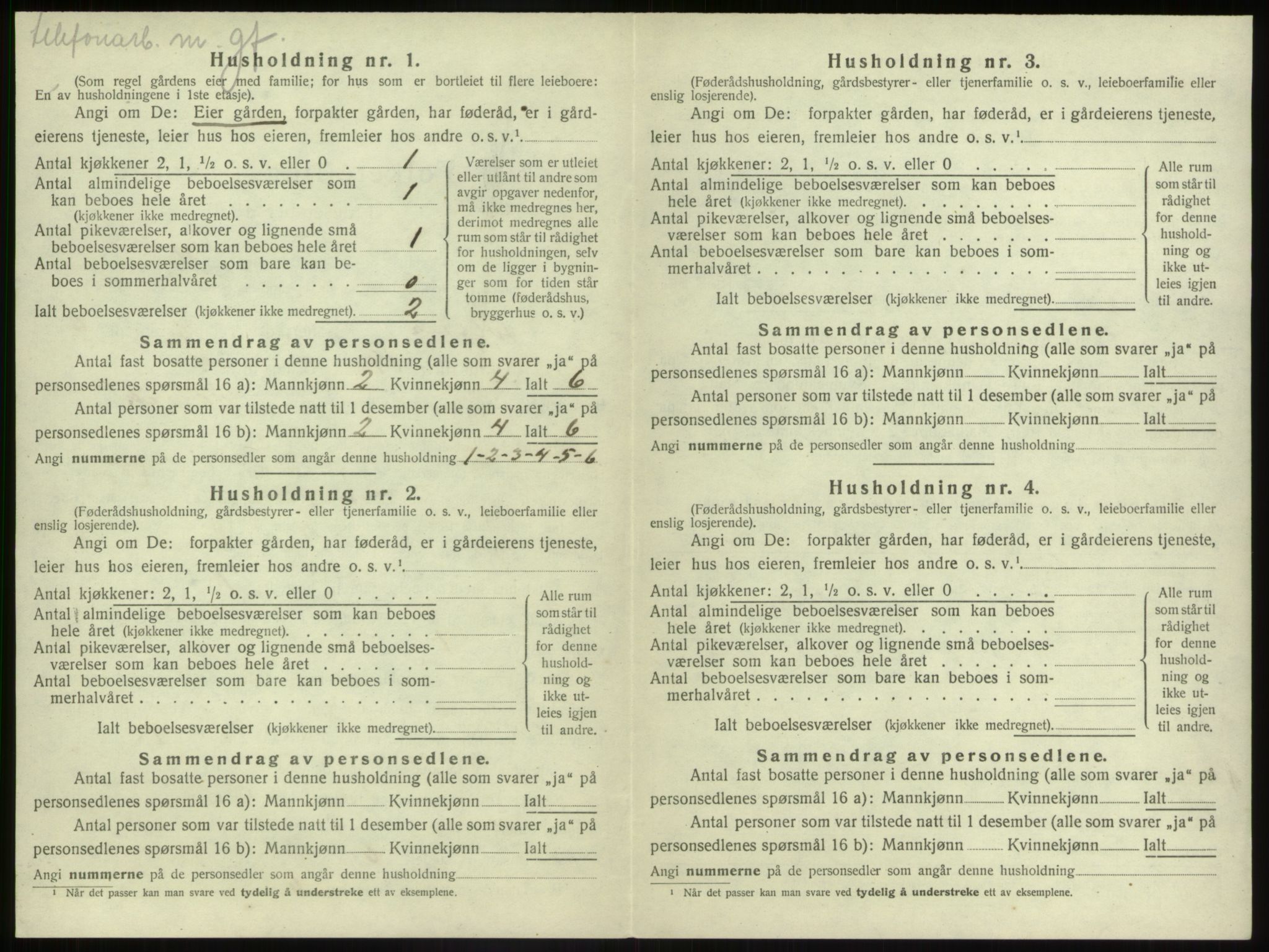 SAB, 1920 census for Jølster, 1920, p. 403