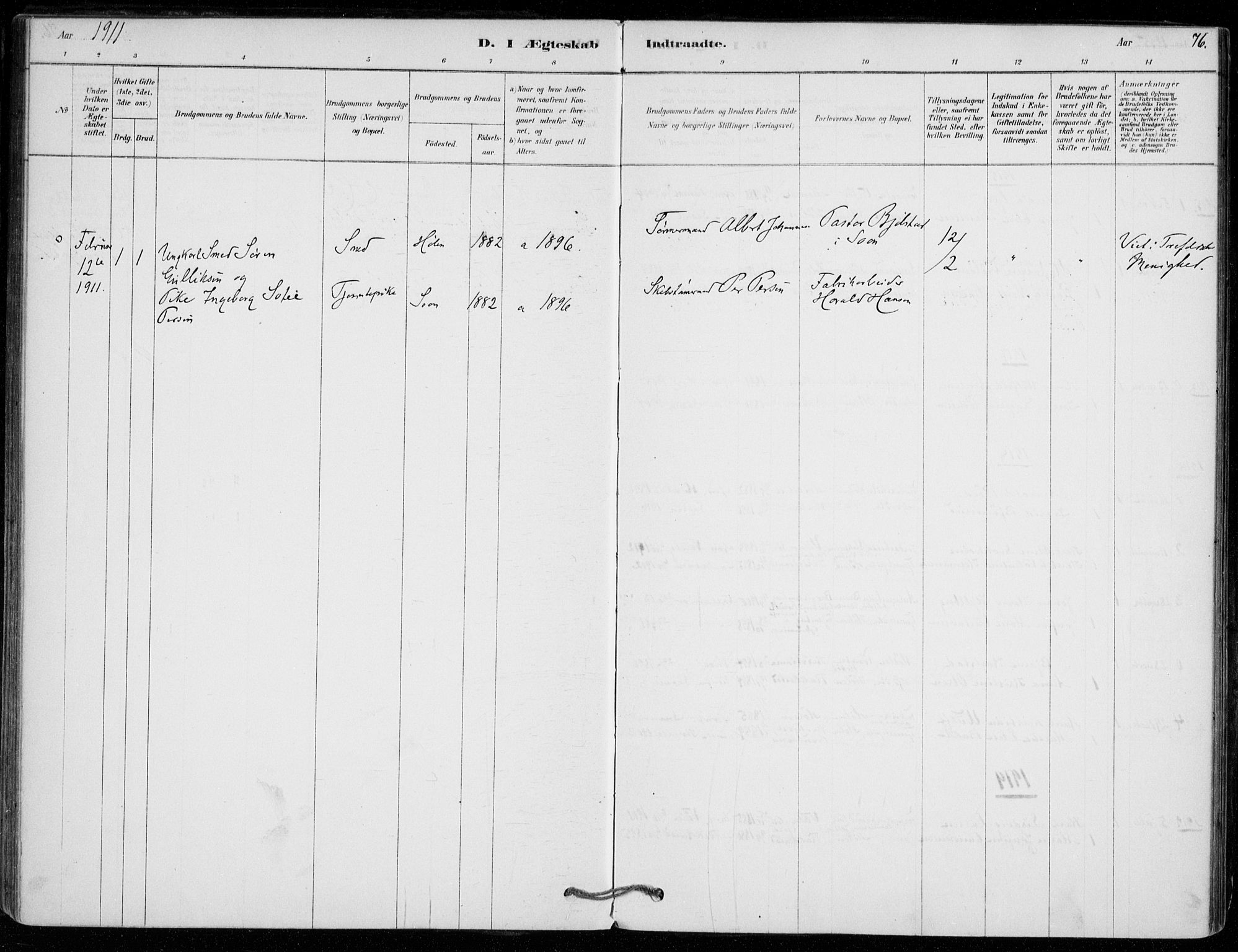 Vestby prestekontor Kirkebøker, SAO/A-10893/F/Fe/L0001: Parish register (official) no. V 1, 1878-1931, p. 76