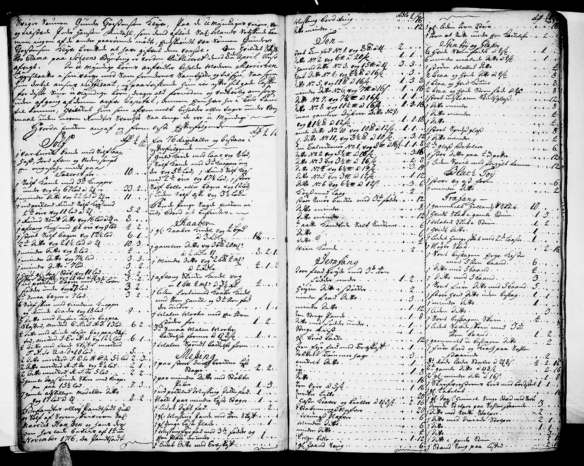 Nedre Telemark sorenskriveri, AV/SAKO-A-135/H/Hb/Hba/L0008: Skifteprotokoll, 1720-1727, p. 6b-7a
