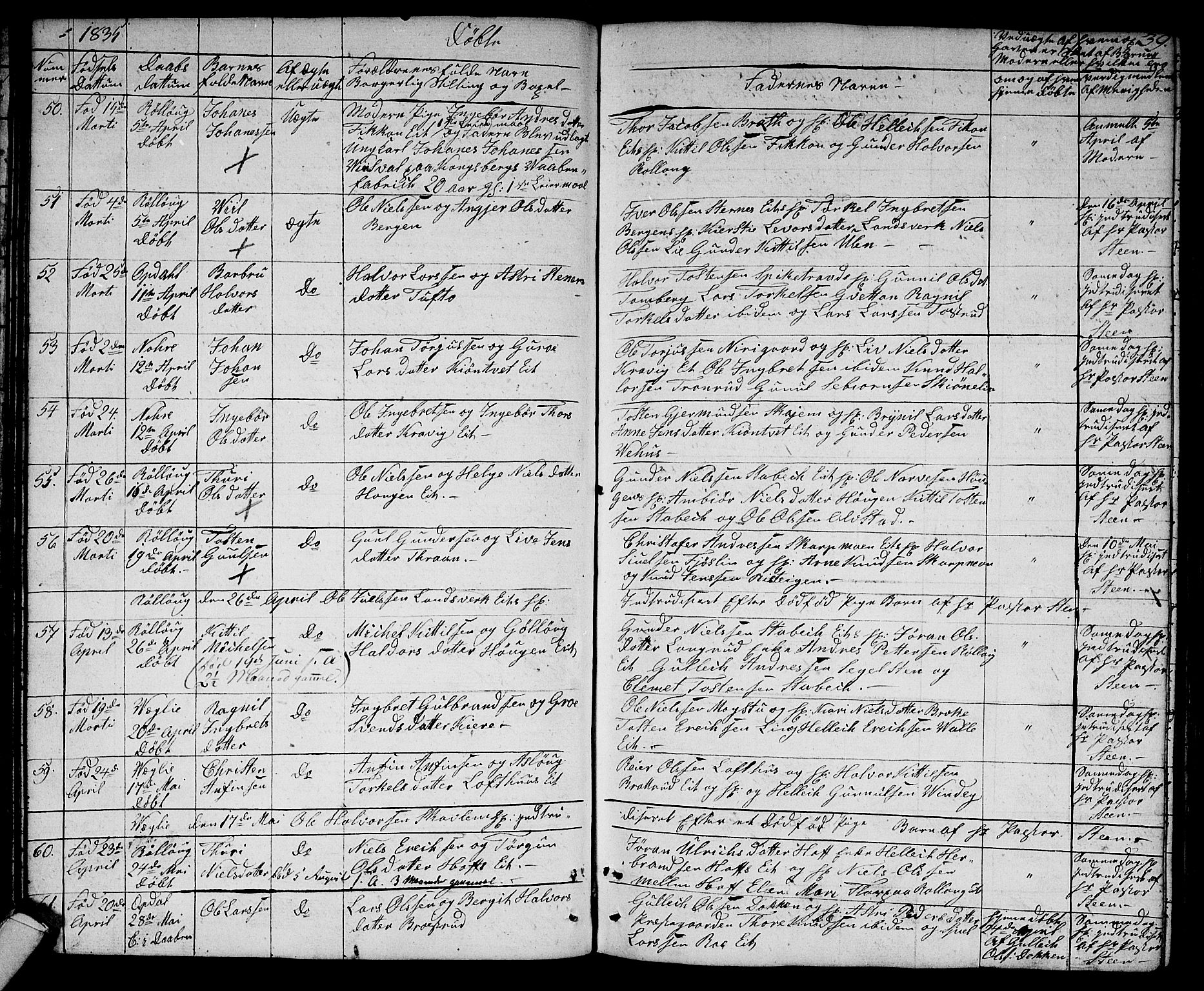 Rollag kirkebøker, SAKO/A-240/G/Ga/L0002: Parish register (copy) no. I 2, 1831-1856, p. 39