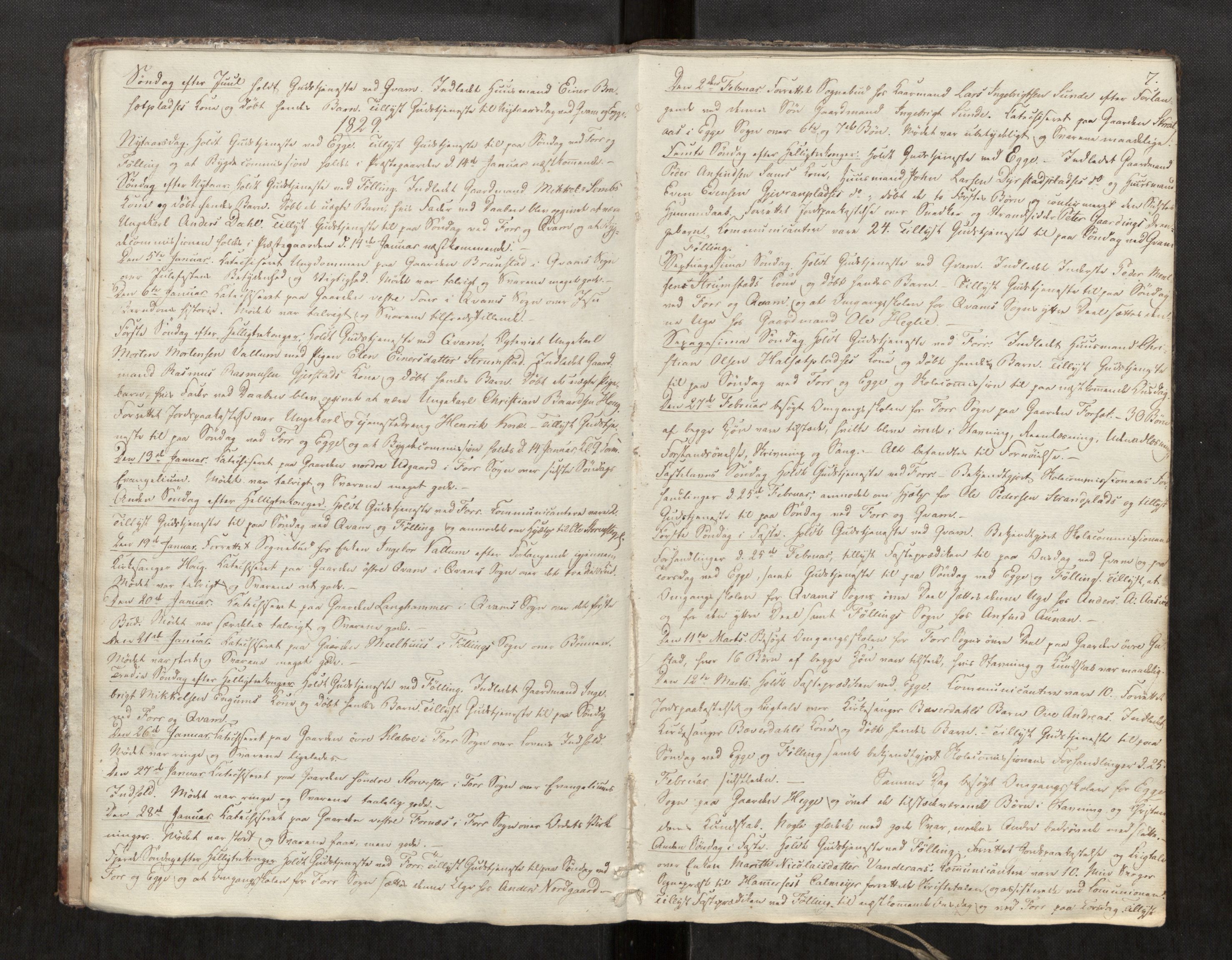 Stod sokneprestkontor, SAT/A-1164/2/I/I1/I1d/L0001: Curate's parish register no. 1, 1827-1849, p. 7