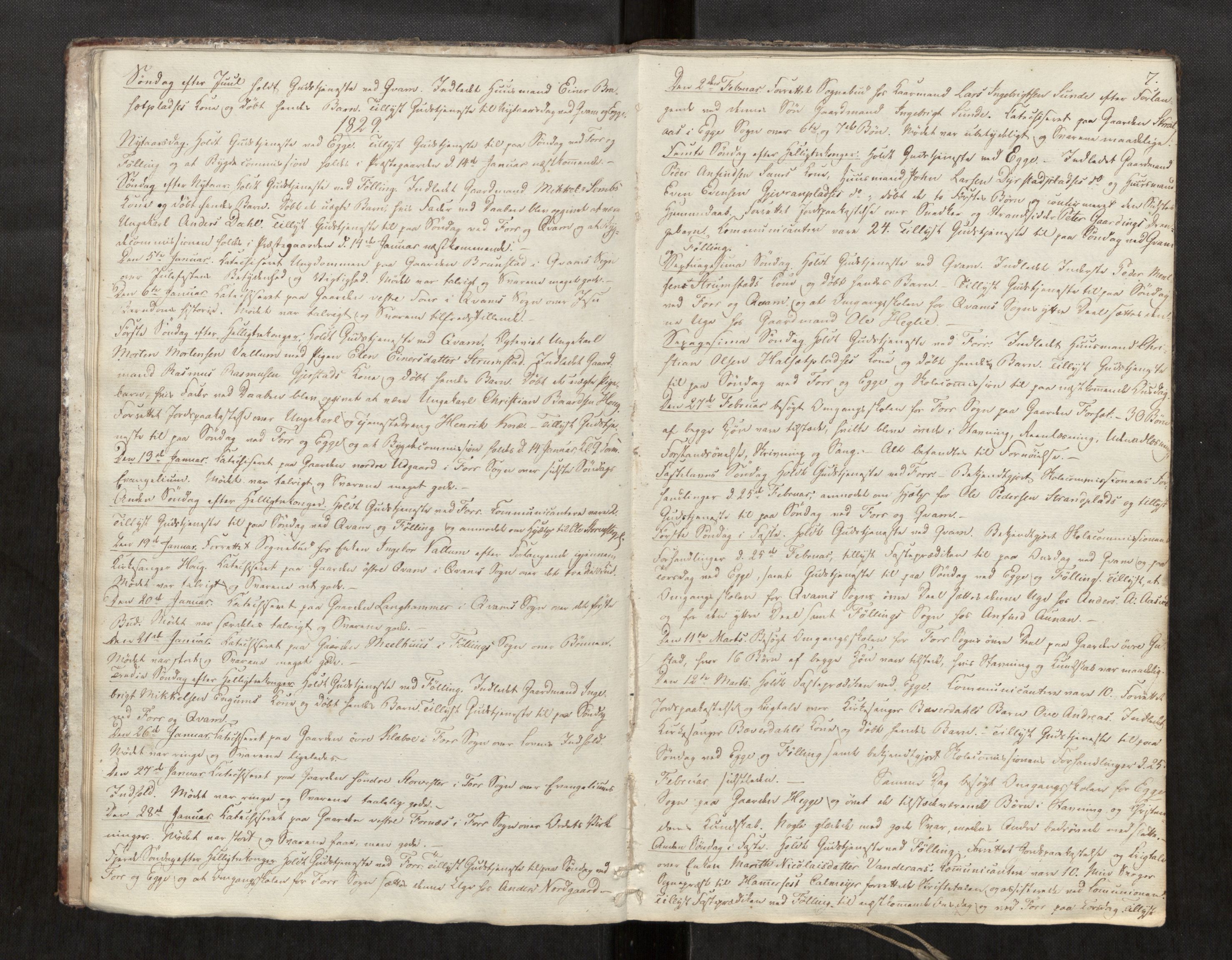 Stod sokneprestkontor, AV/SAT-A-1164/2/I/I1/I1d/L0001: Curate's parish register no. 1, 1827-1849, p. 7