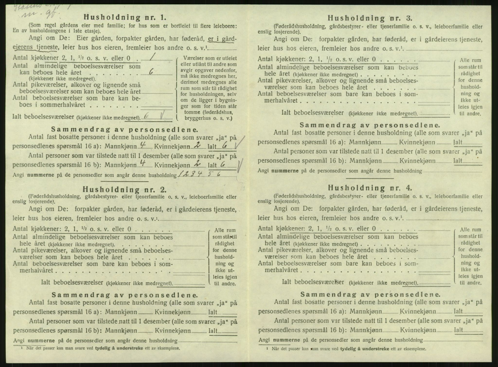 SAT, 1920 census for Mosvik, 1920, p. 35