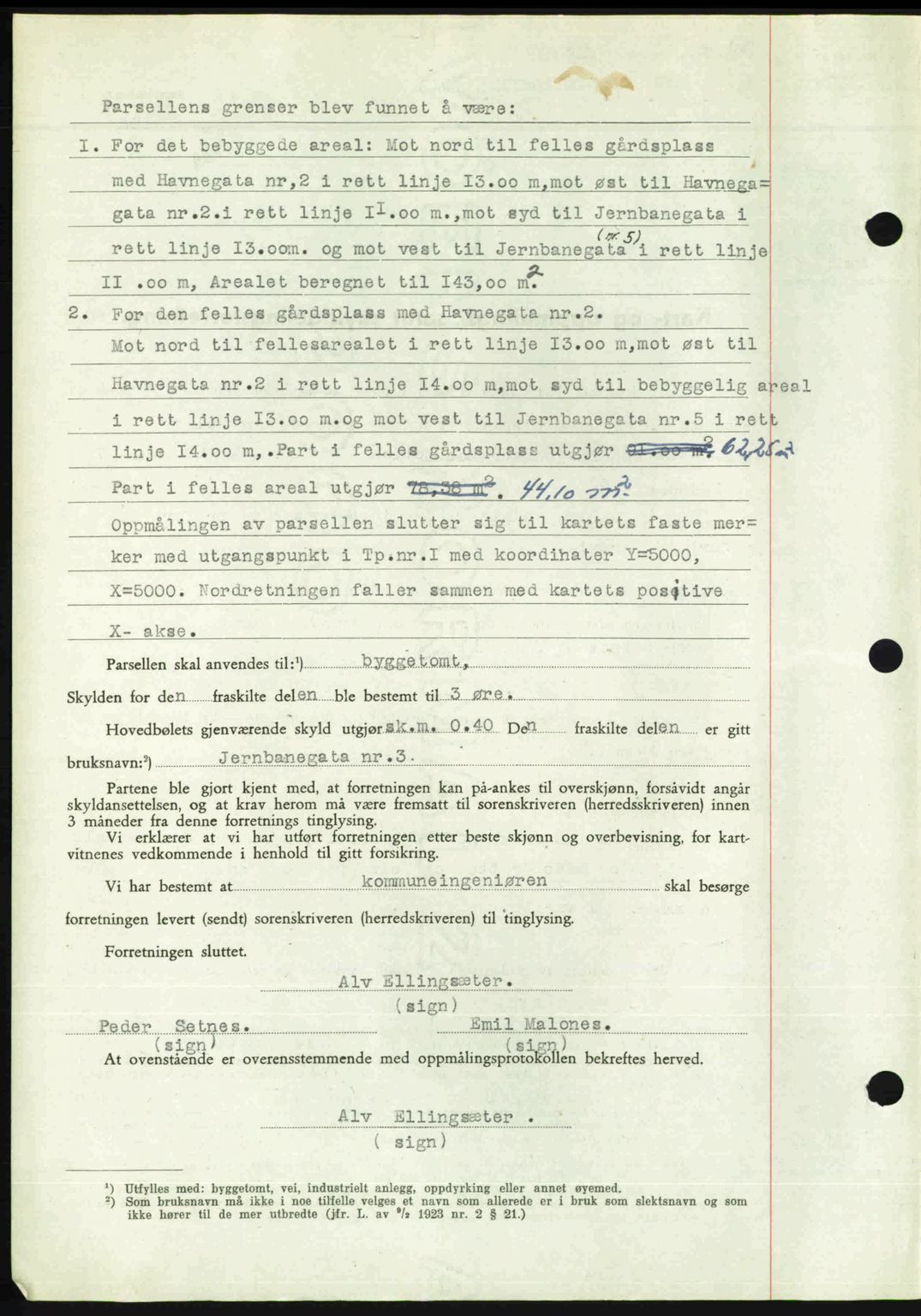 Romsdal sorenskriveri, AV/SAT-A-4149/1/2/2C: Mortgage book no. A24, 1947-1947, Diary no: : 3266/1947