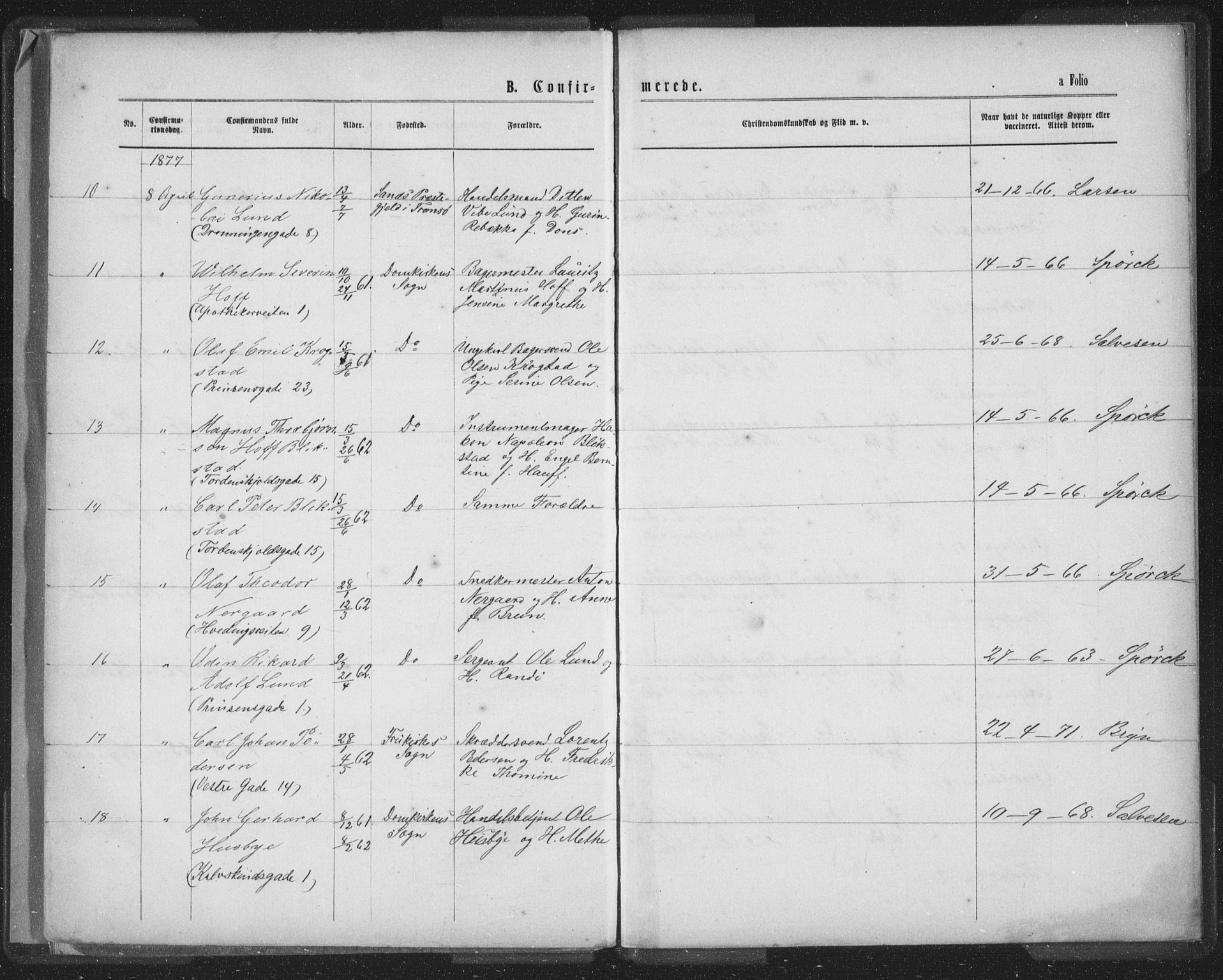 Ministerialprotokoller, klokkerbøker og fødselsregistre - Sør-Trøndelag, AV/SAT-A-1456/601/L0090: Parish register (copy) no. 601C08, 1877-1878