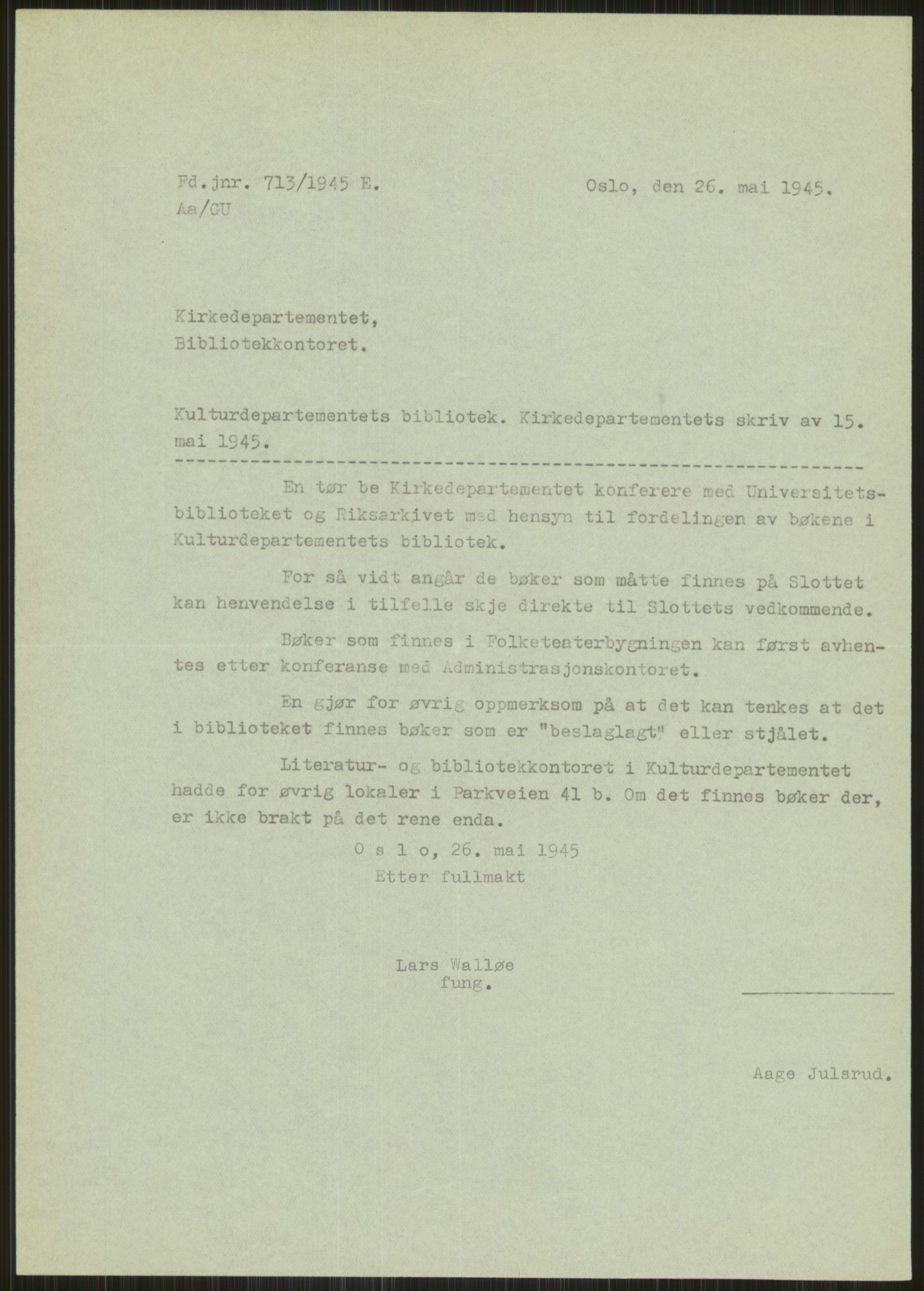 Universitetsbiblioteket i Oslo, AV/RA-S-4102/D/De/L0002: --, 1918-1950, p. 209