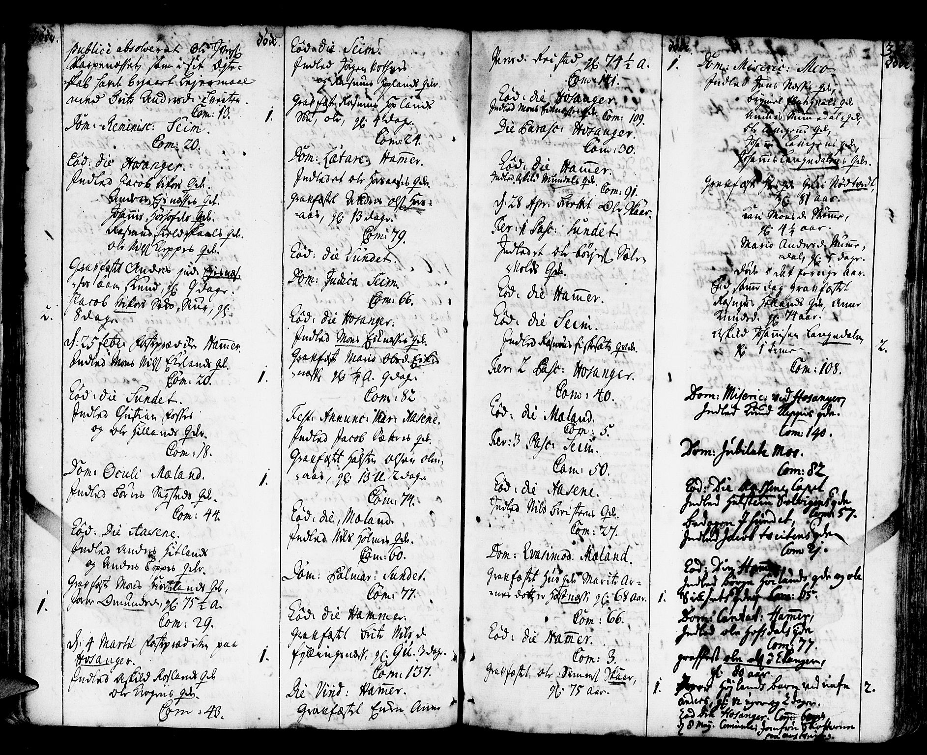 Hamre sokneprestembete, AV/SAB-A-75501/H/Ha/Haa/Haaa/L0005: Parish register (official) no. A 5, 1732-1750, p. 34