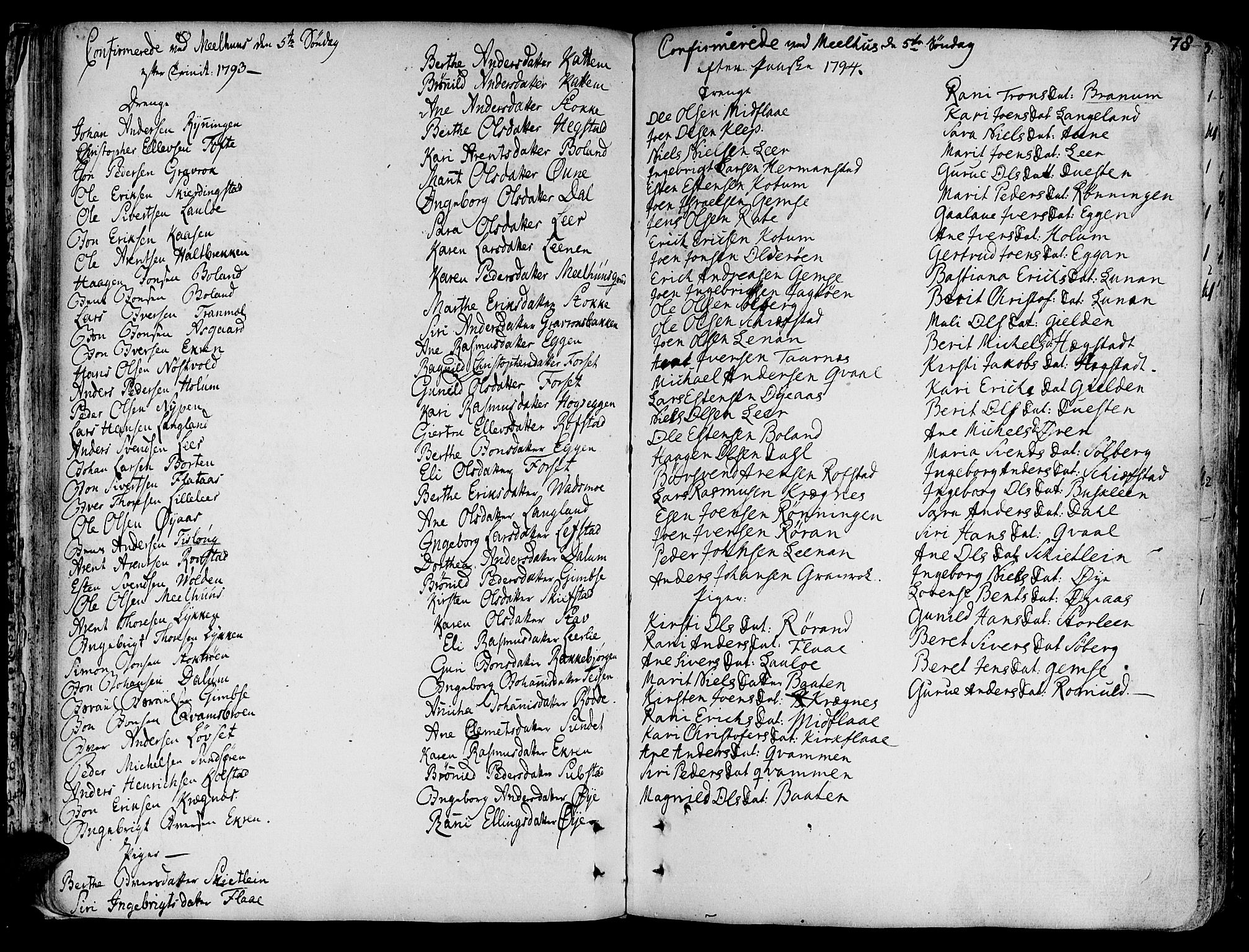 Ministerialprotokoller, klokkerbøker og fødselsregistre - Sør-Trøndelag, SAT/A-1456/691/L1061: Parish register (official) no. 691A02 /1, 1768-1815, p. 78