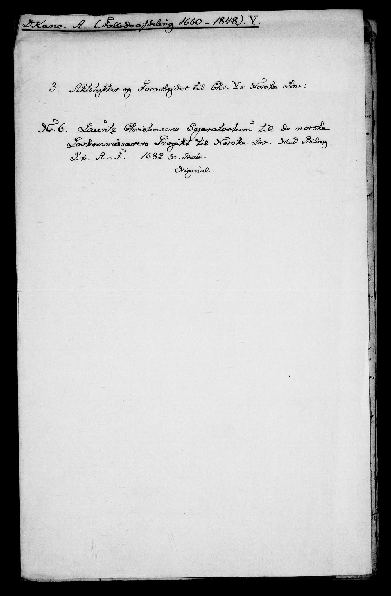Danske Kanselli, Skapsaker, AV/RA-EA-4061/G/L0008: Tillegg til skapsakene, 1666-1688, p. 253