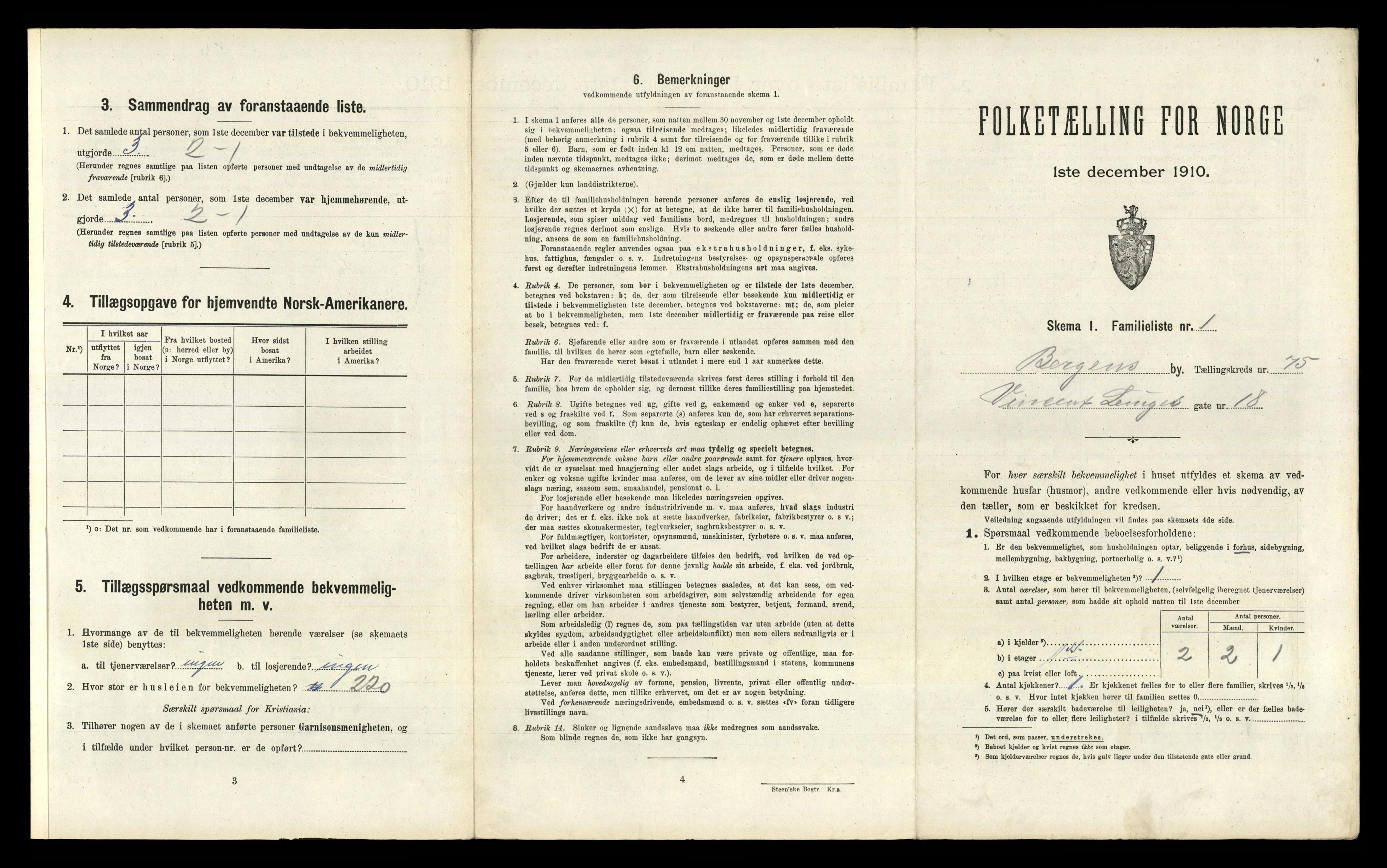 RA, 1910 census for Bergen, 1910, p. 25977