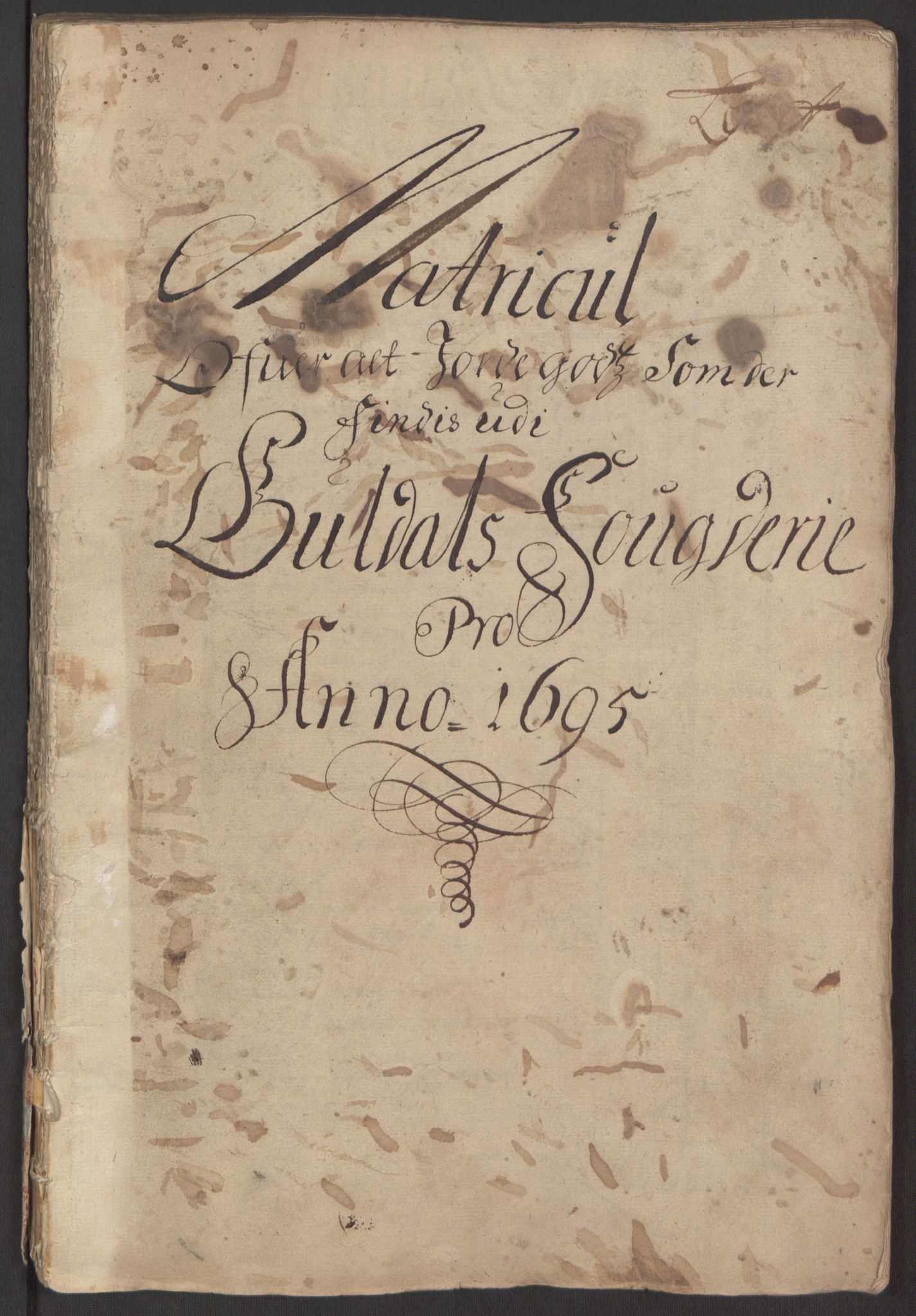 Rentekammeret inntil 1814, Reviderte regnskaper, Fogderegnskap, RA/EA-4092/R60/L3945: Fogderegnskap Orkdal og Gauldal, 1695, p. 247