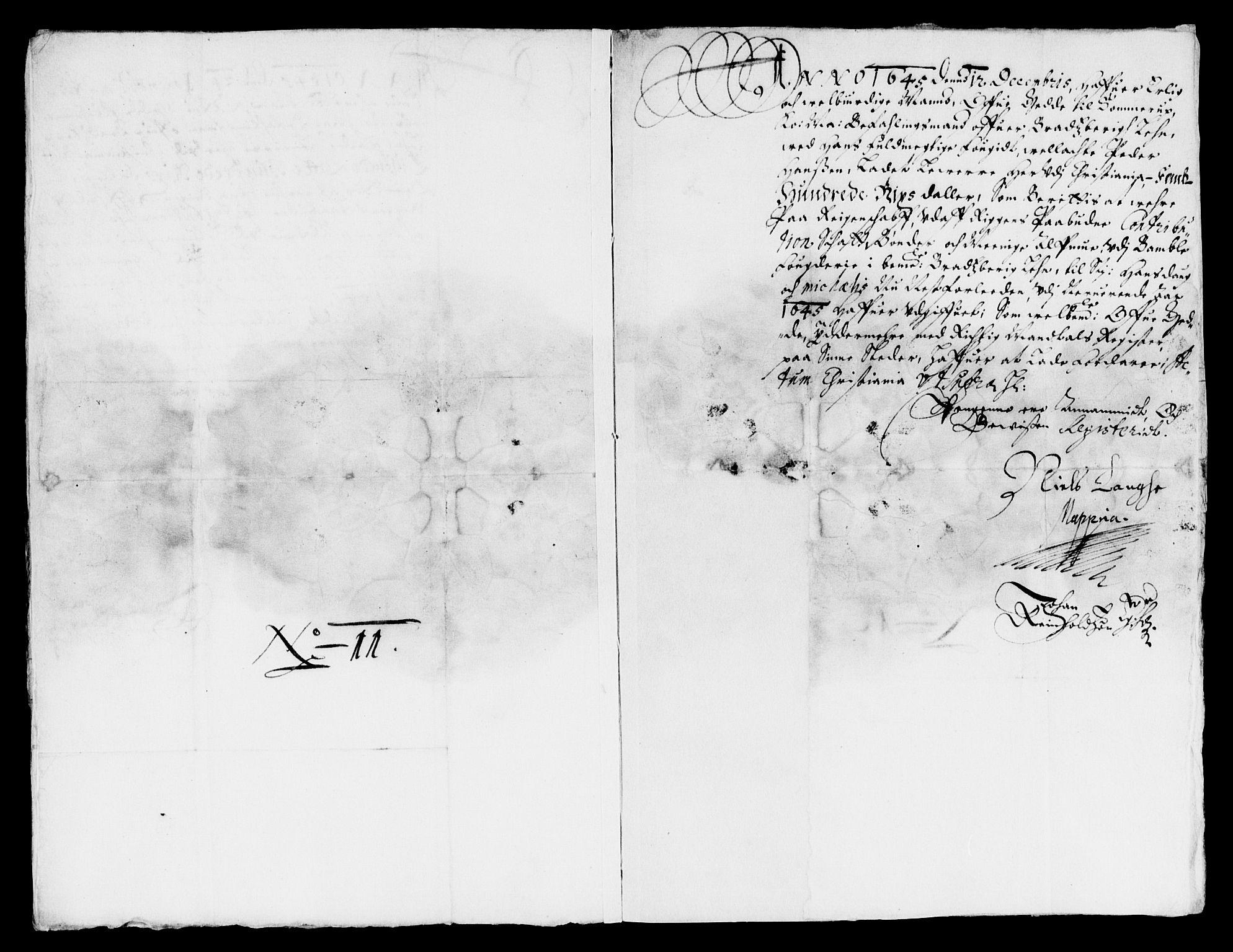 Rentekammeret inntil 1814, Reviderte regnskaper, Lensregnskaper, AV/RA-EA-5023/R/Rb/Rbp/L0032: Bratsberg len, 1645-1647