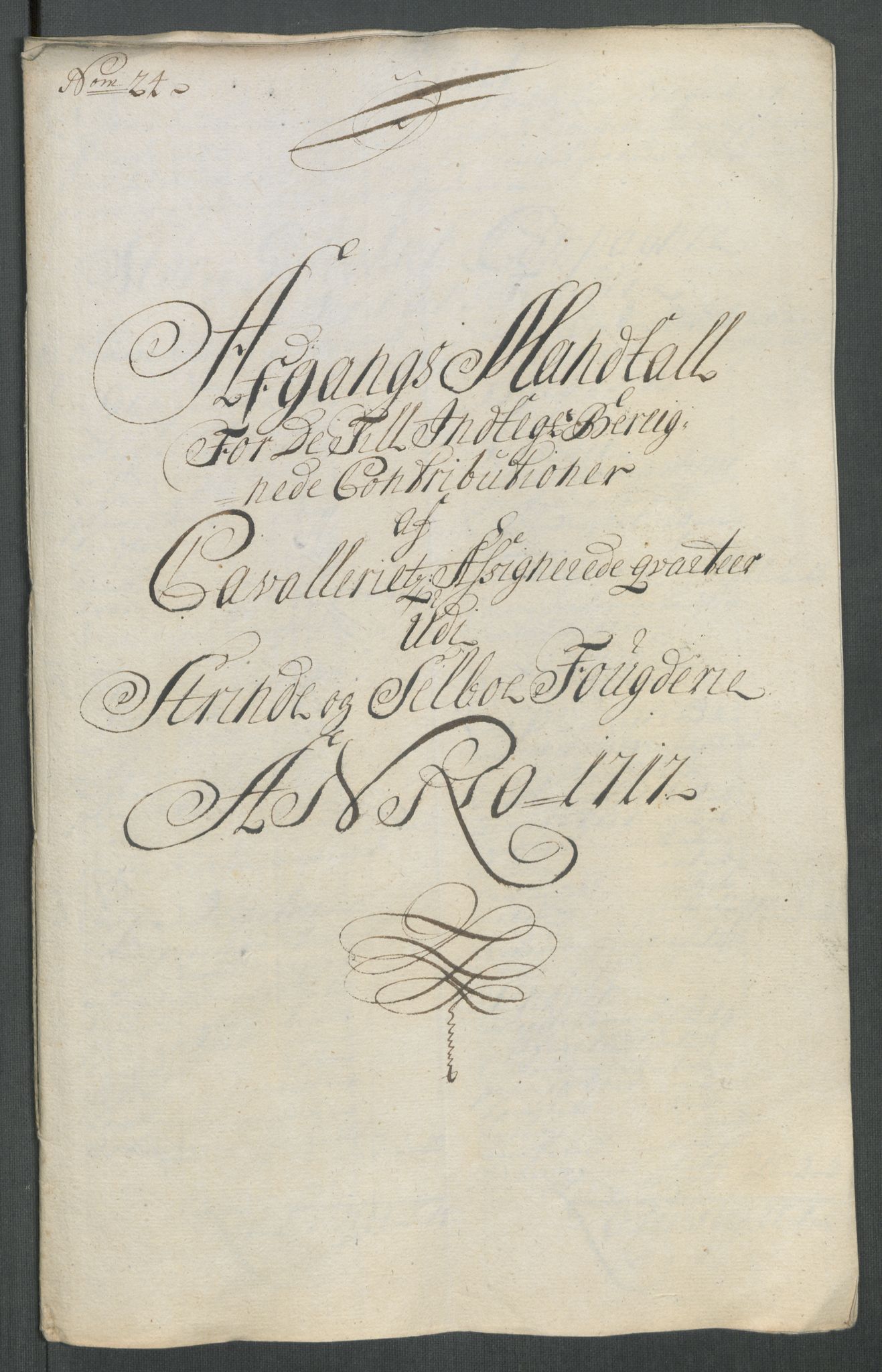 Rentekammeret inntil 1814, Reviderte regnskaper, Fogderegnskap, RA/EA-4092/R61/L4116: Fogderegnskap Strinda og Selbu, 1717-1718, p. 187